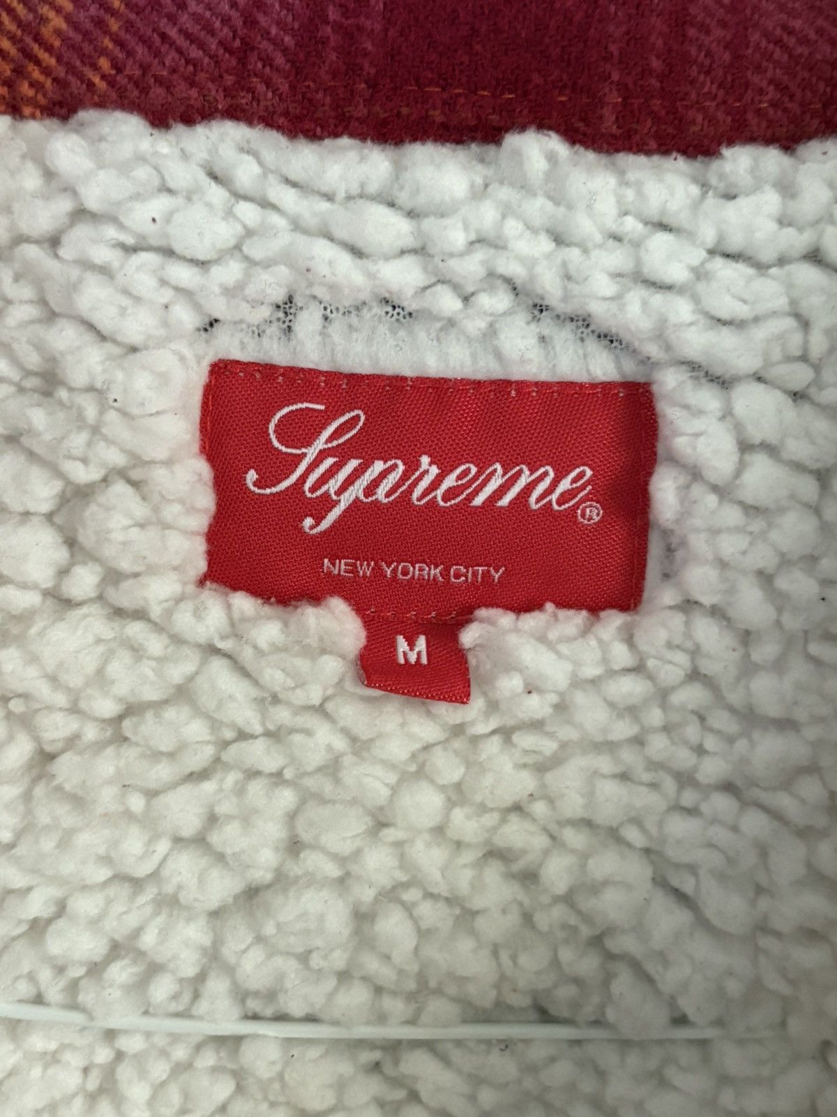Supreme Supreme Shearling Lined Flannel Shirt Jacket FW22 Plaid Size US M / EU 48-50 / 2 - 6 Thumbnail