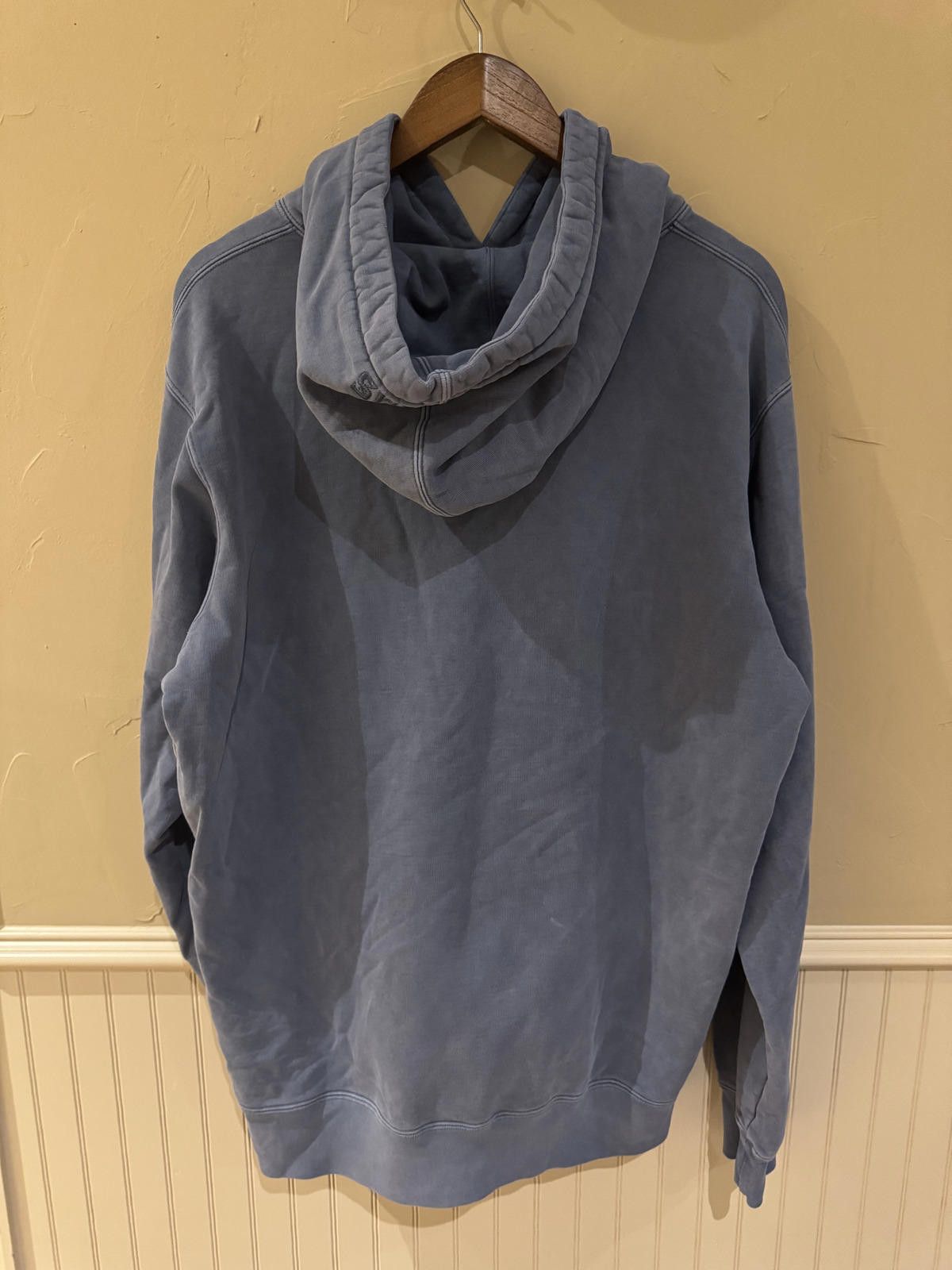 Supreme Supreme Overdyed Blue Hoodie - Size L Size US L / EU 52-54 / 3 - 2 Thumbnail