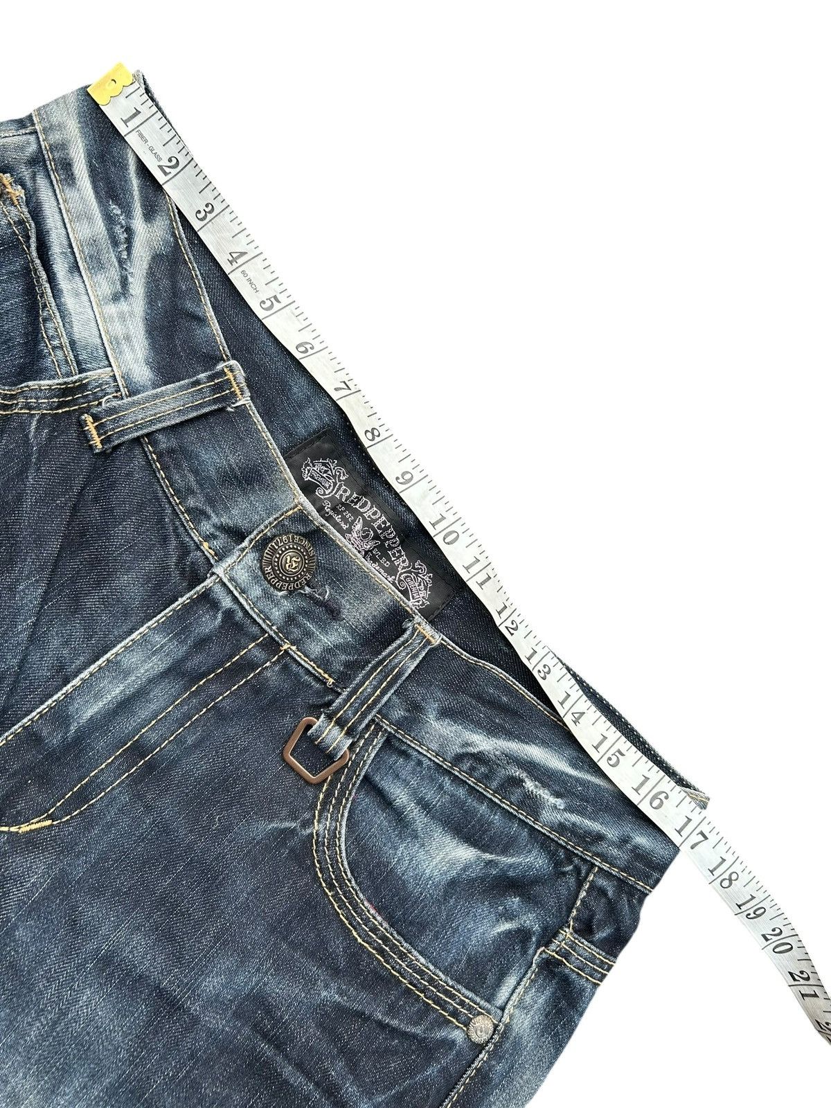 Kapital RED PEPPER JAPANESE DISTRESSED DENIM JEANS Size US 34 / EU 50 - 20 Thumbnail