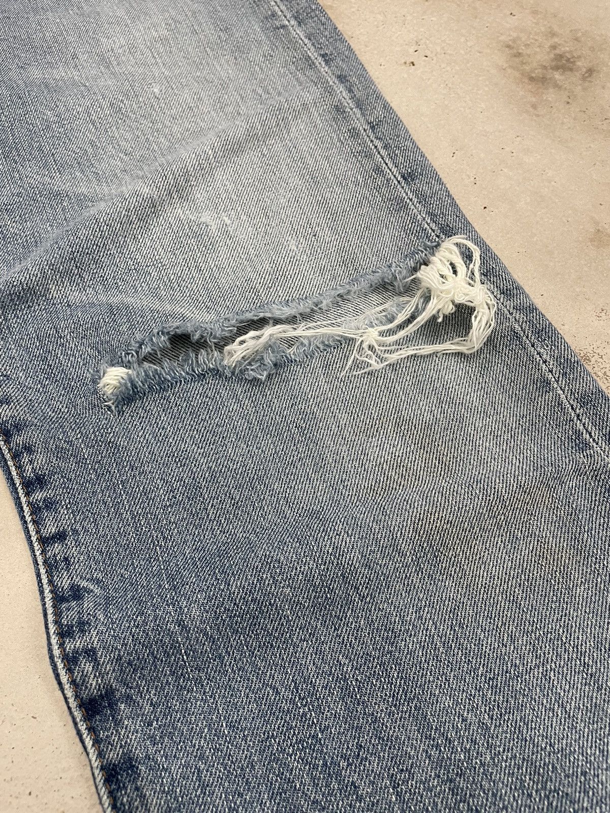 Levi's Vintage 90s Repro Levis 502 Selvedge Redline Big E Size US 30 / EU 46 - 8 Thumbnail