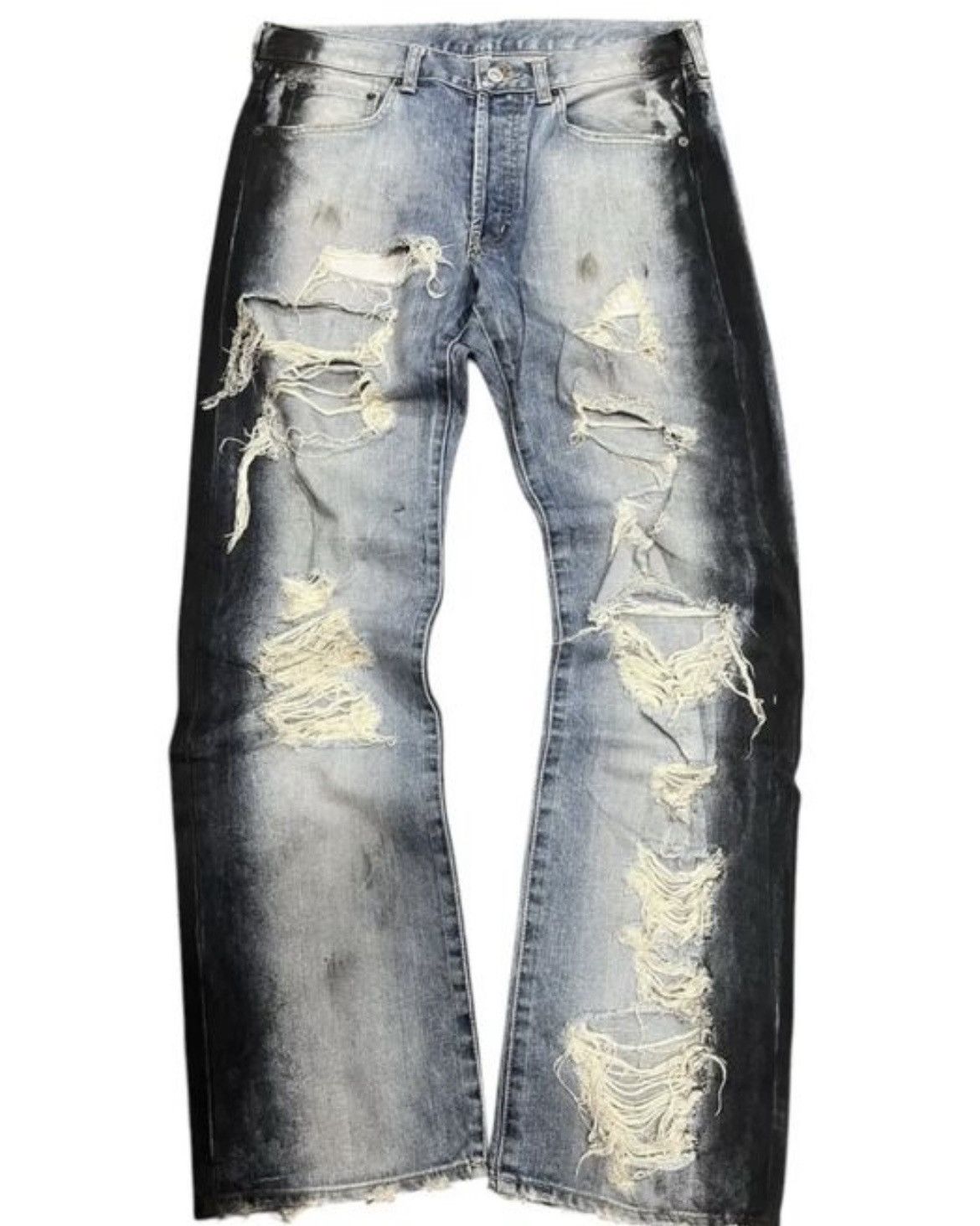 Japanese Brand Recyled Jeans Archive Flared Size US 40 / EU 56 - 1 Thumbnail