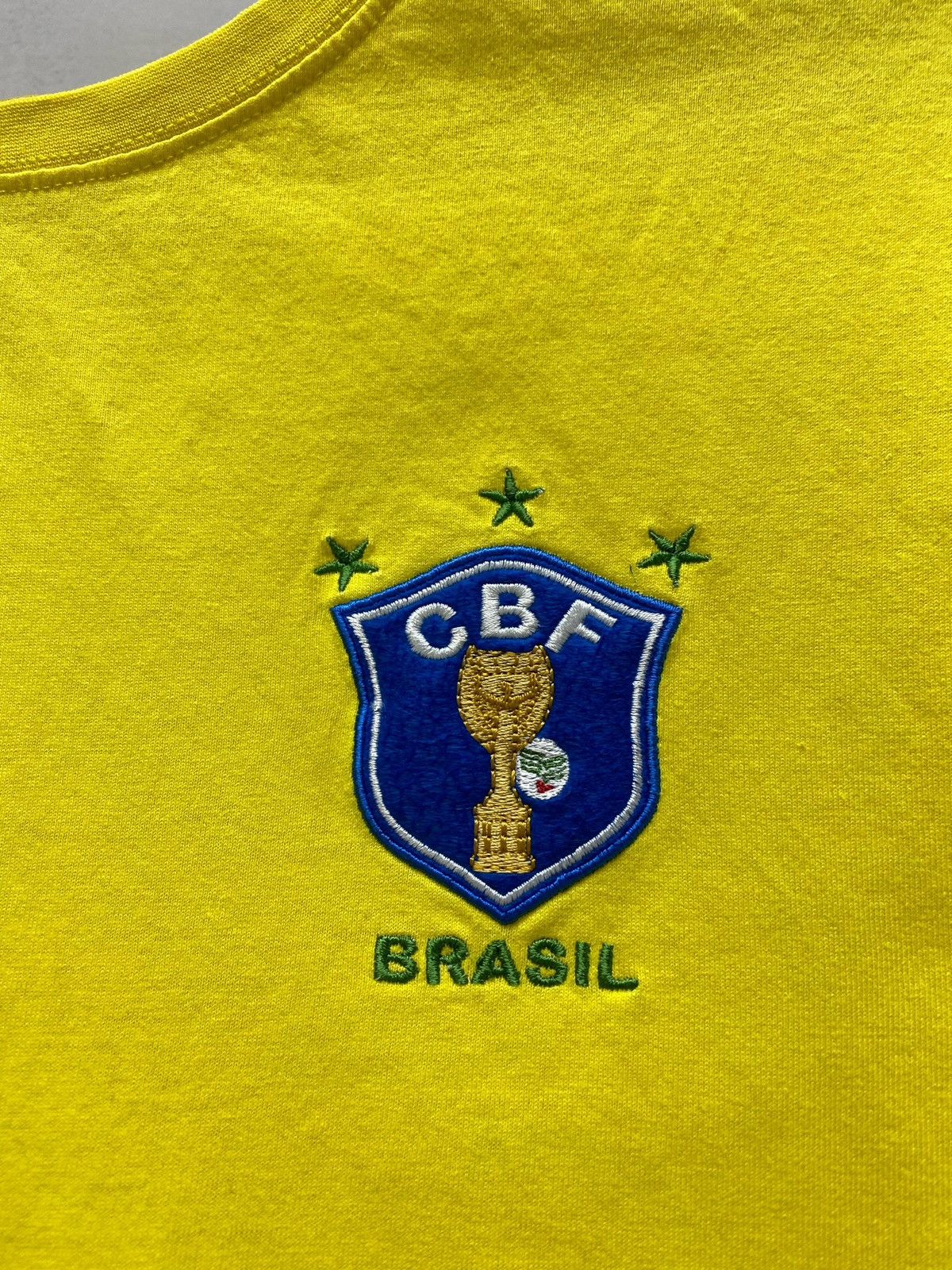 Other × Vintage Brazil 10 Pele Toffs Football Soccer Jersey Retro Remake Size US L / EU 52-54 / 3 - 6 Thumbnail