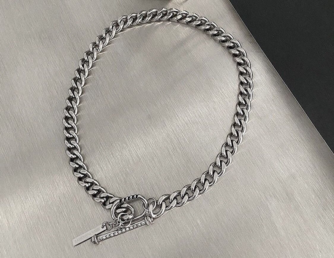Jewelry Titanium Steel Buckle Clavicle Chain Necklace Size ONE SIZE - 1 Thumbnail