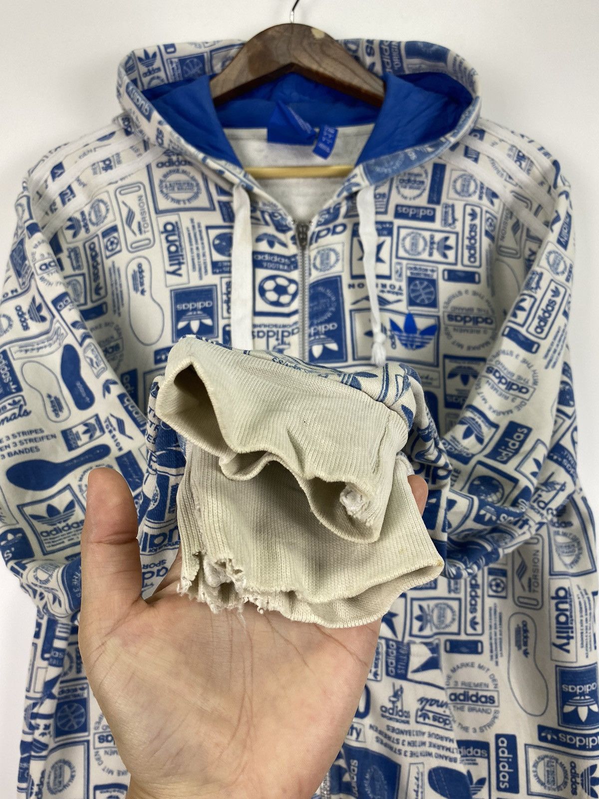 Adidas Adidas Full Logo zipper hoodie Size US M / EU 48-50 / 2 - 13 Thumbnail