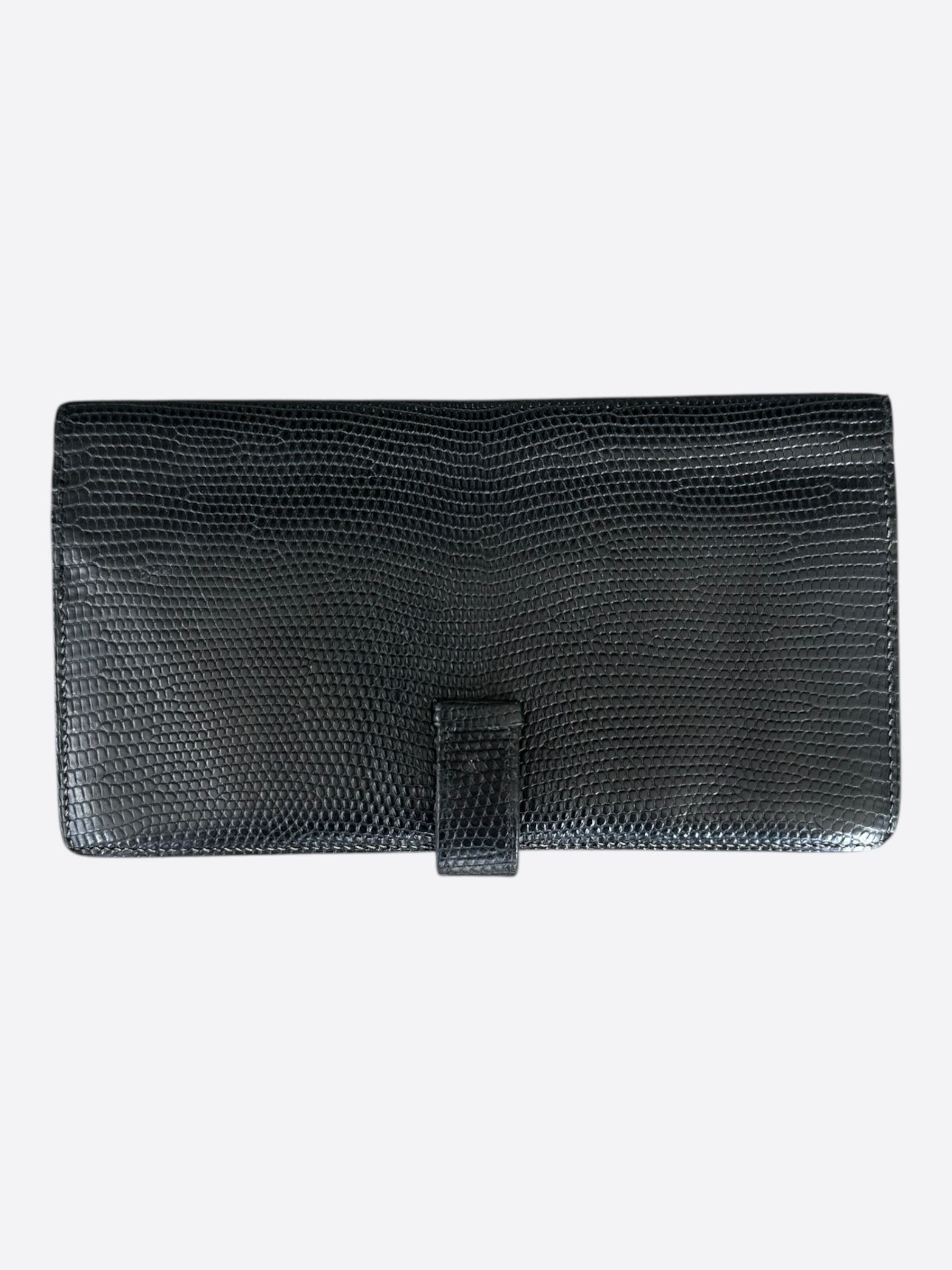 Hermes Hermes Black Lizard Bearn Wallet Size ONE SIZE - 2 Thumbnail