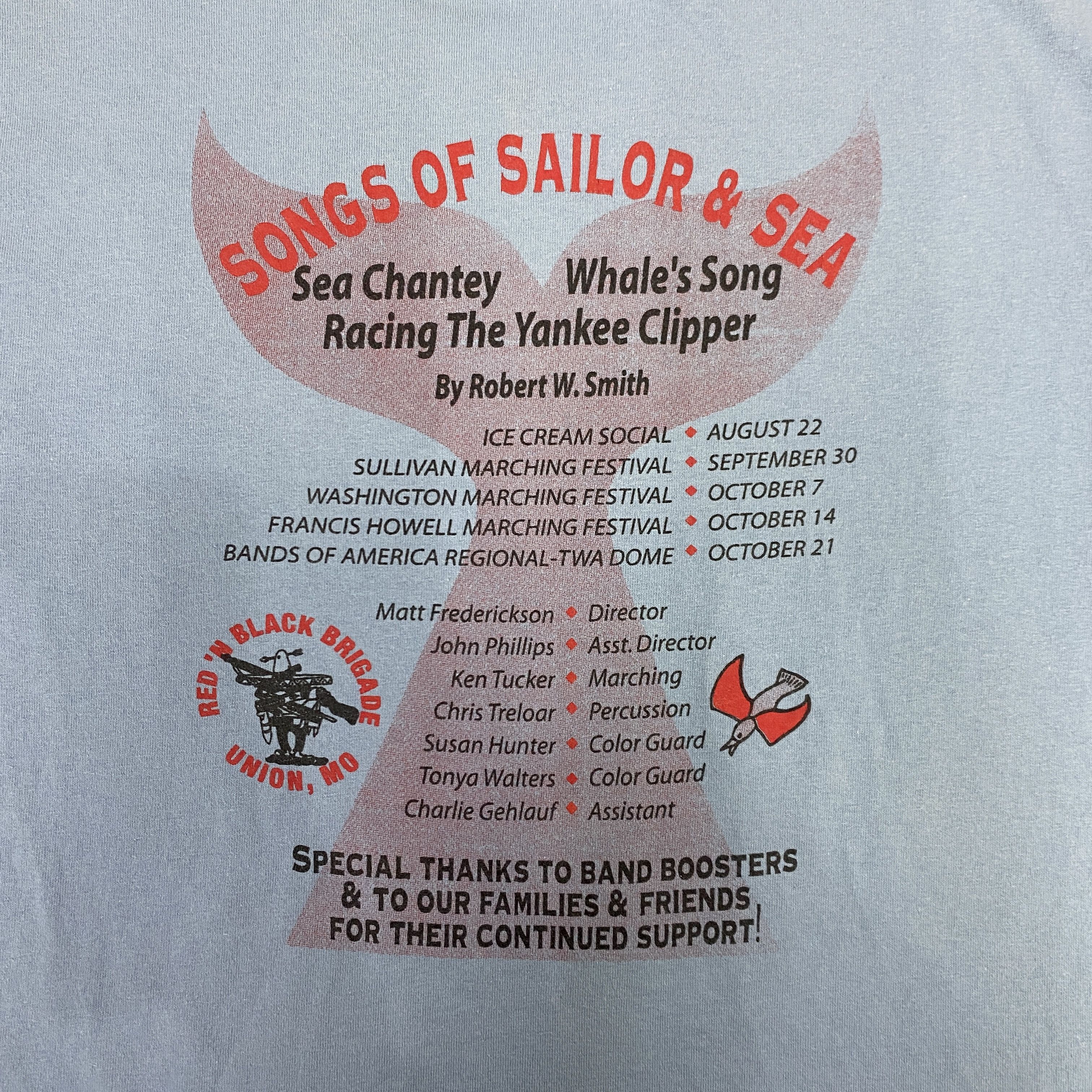 Gildan Vintage Song Of Sailor And Sea 2000-2001 Tshirt - J070 Size US M / EU 48-50 / 2 - 7 Thumbnail