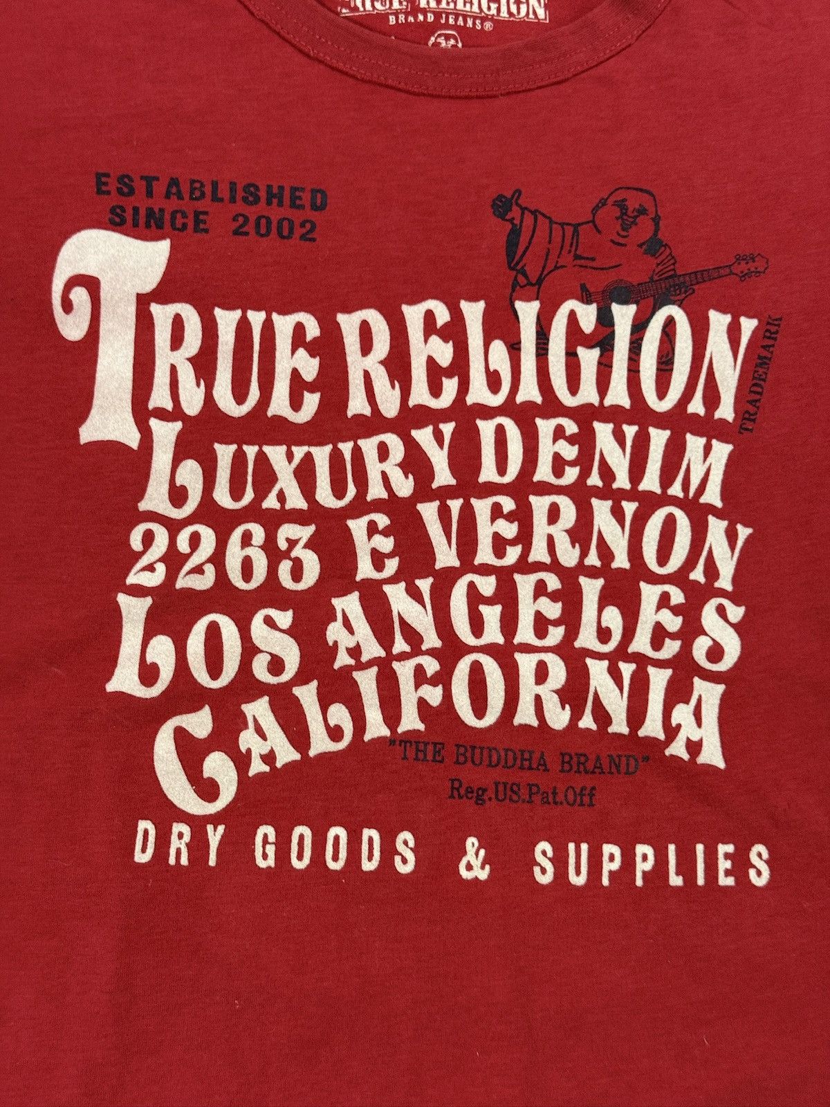 True Religion True Religion Red T-shirt logo California Size US L / EU 52-54 / 3 - 4 Thumbnail