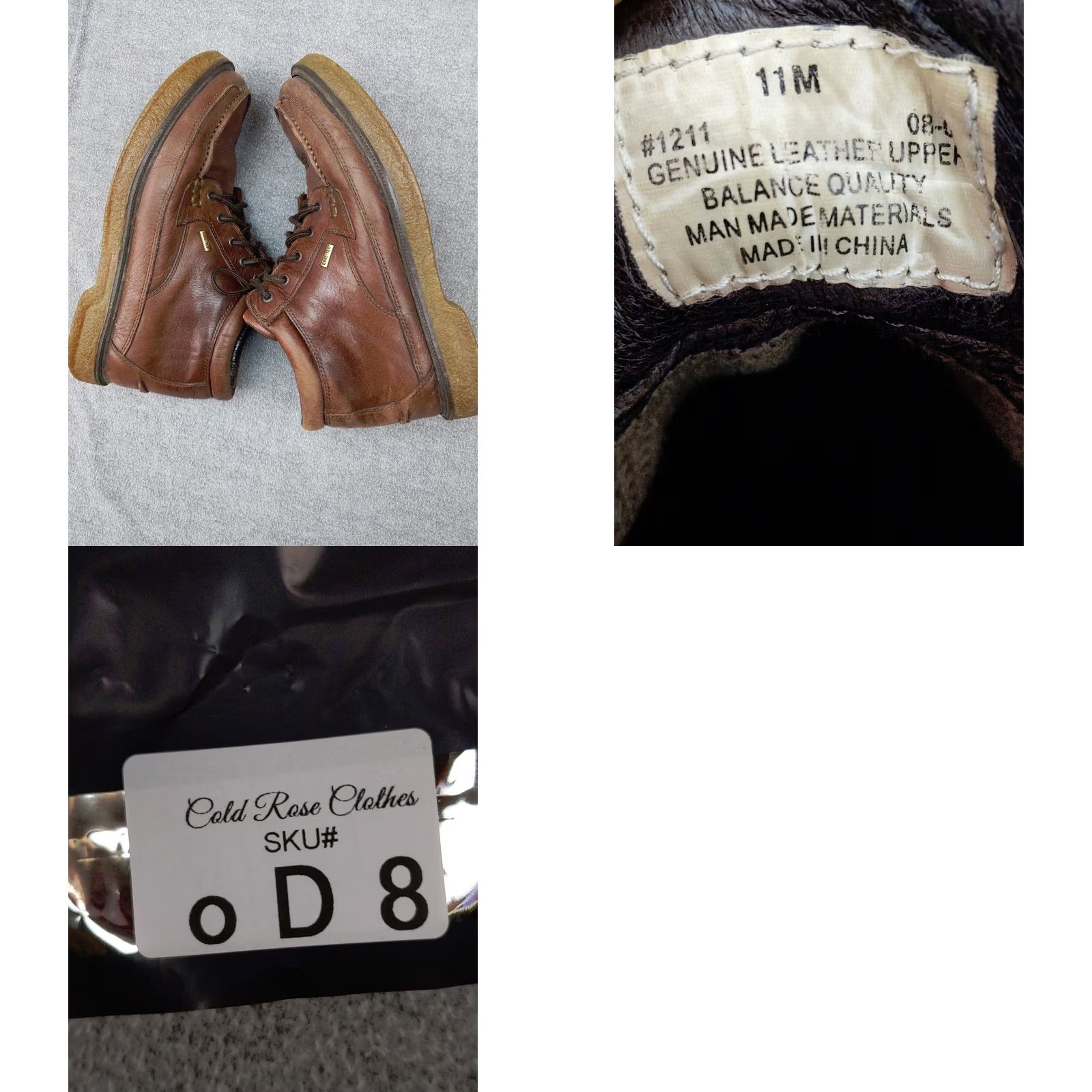 Vintage ROCKY Boots Chukka Gore-Tex Mens 11 M Leather Brown Ankle 1211 Shirt Size US 11 / EU 44 - 8 Thumbnail