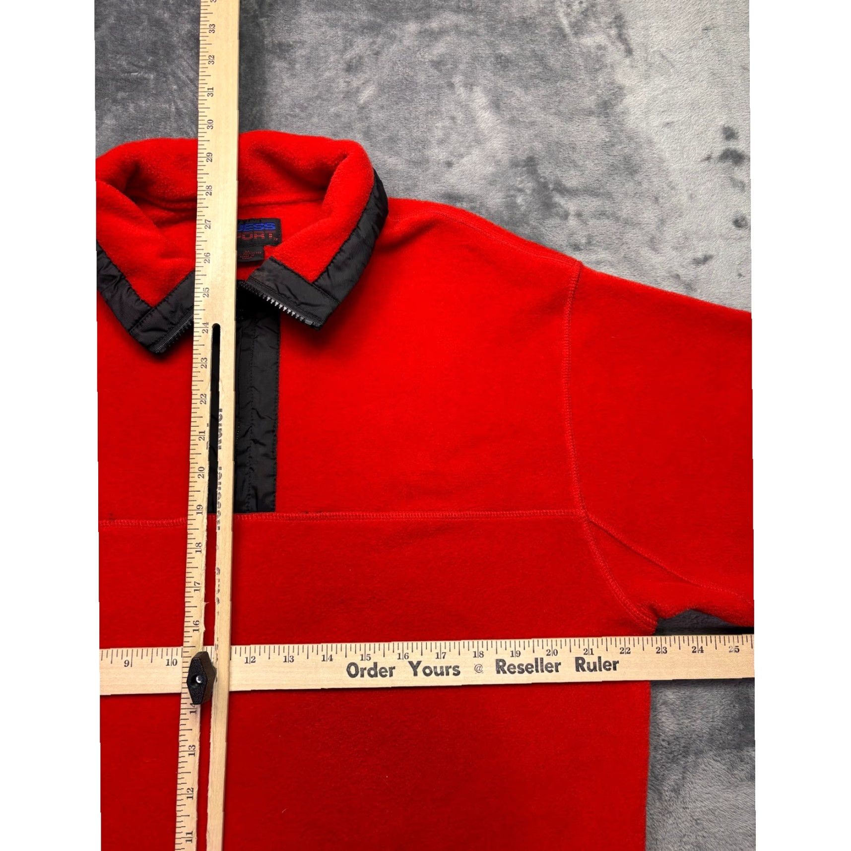 Guess VINTAGE Guess Sport Fleece Pullover Mens M Red 1/4 Snap Mock Neck Jacket Size US M / EU 48-50 / 2 - 5 Thumbnail