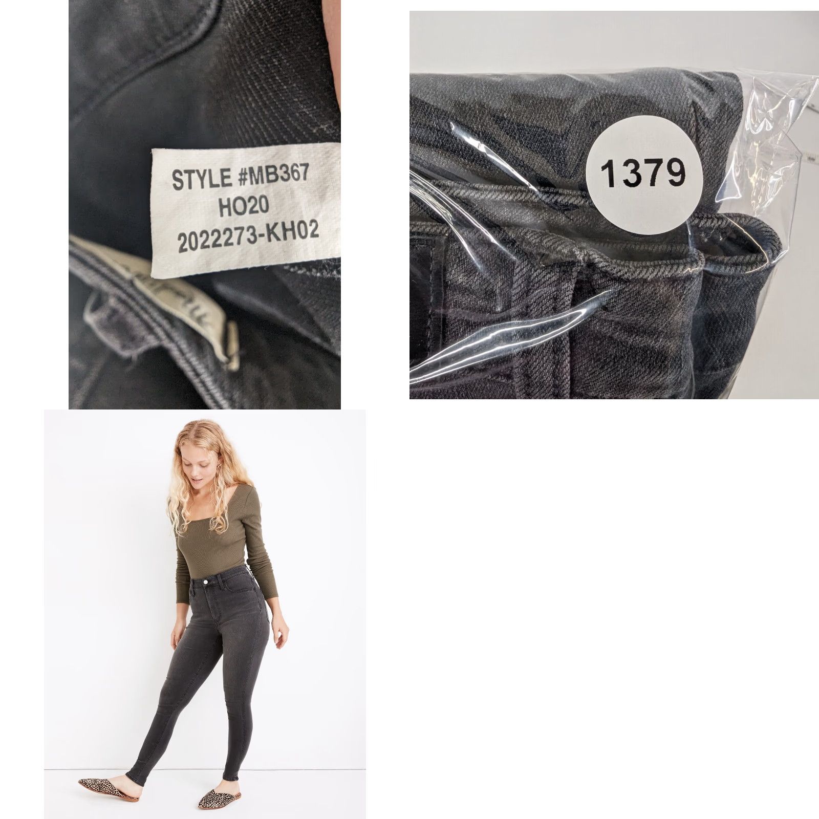 Madewell Madewell Curvy Roadtripper Skinny High Rise Denim Jeans Size 27 Black 5-Pocket Logo Zipper Button Women Slim Classic Modern Size 27" / US 4 / IT 40 - 9 Thumbnail