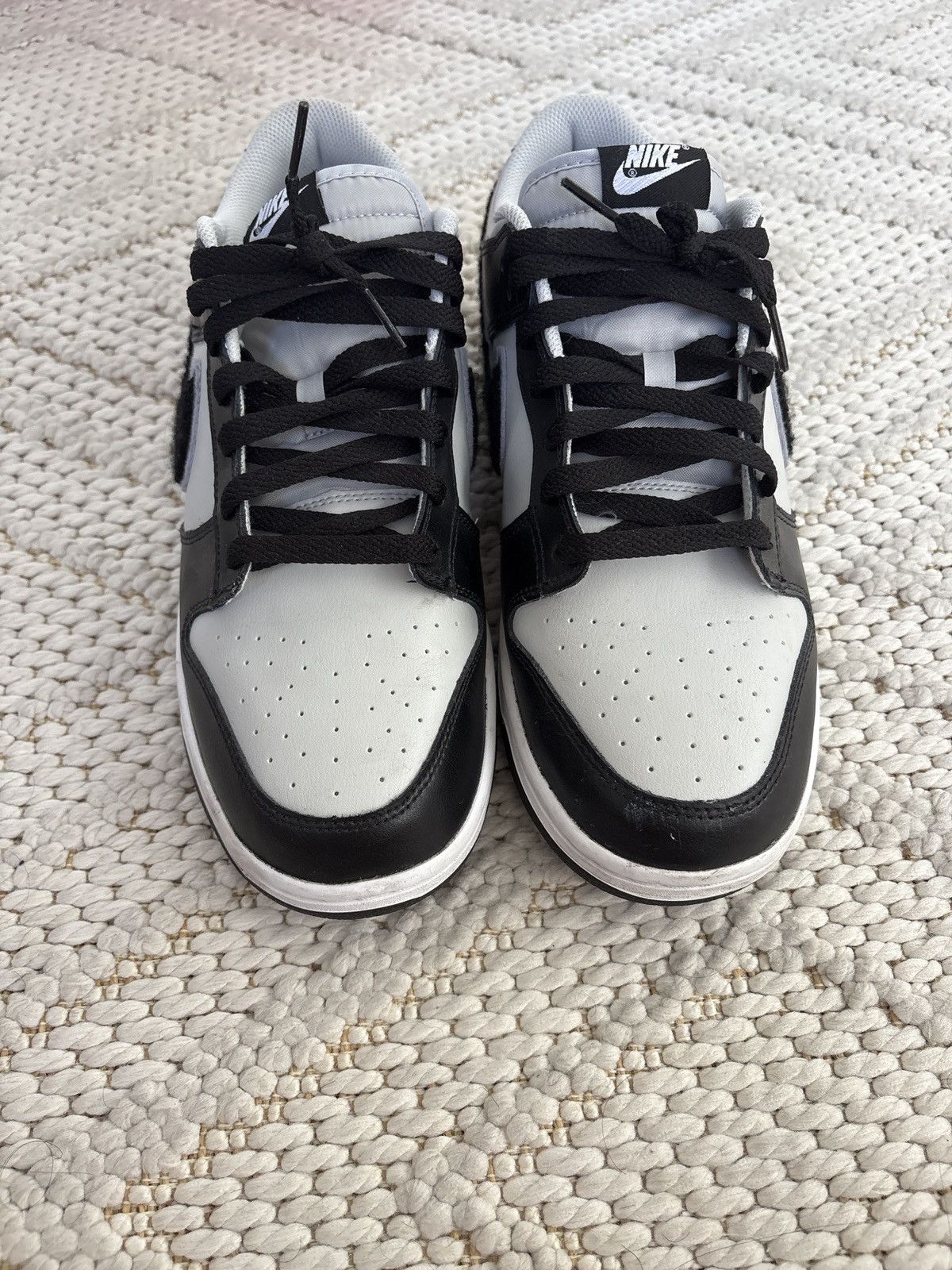 Nike Nike Dunk Low Chenille Swoosh Size 12 Size US 12 / EU 45 - 3 Thumbnail