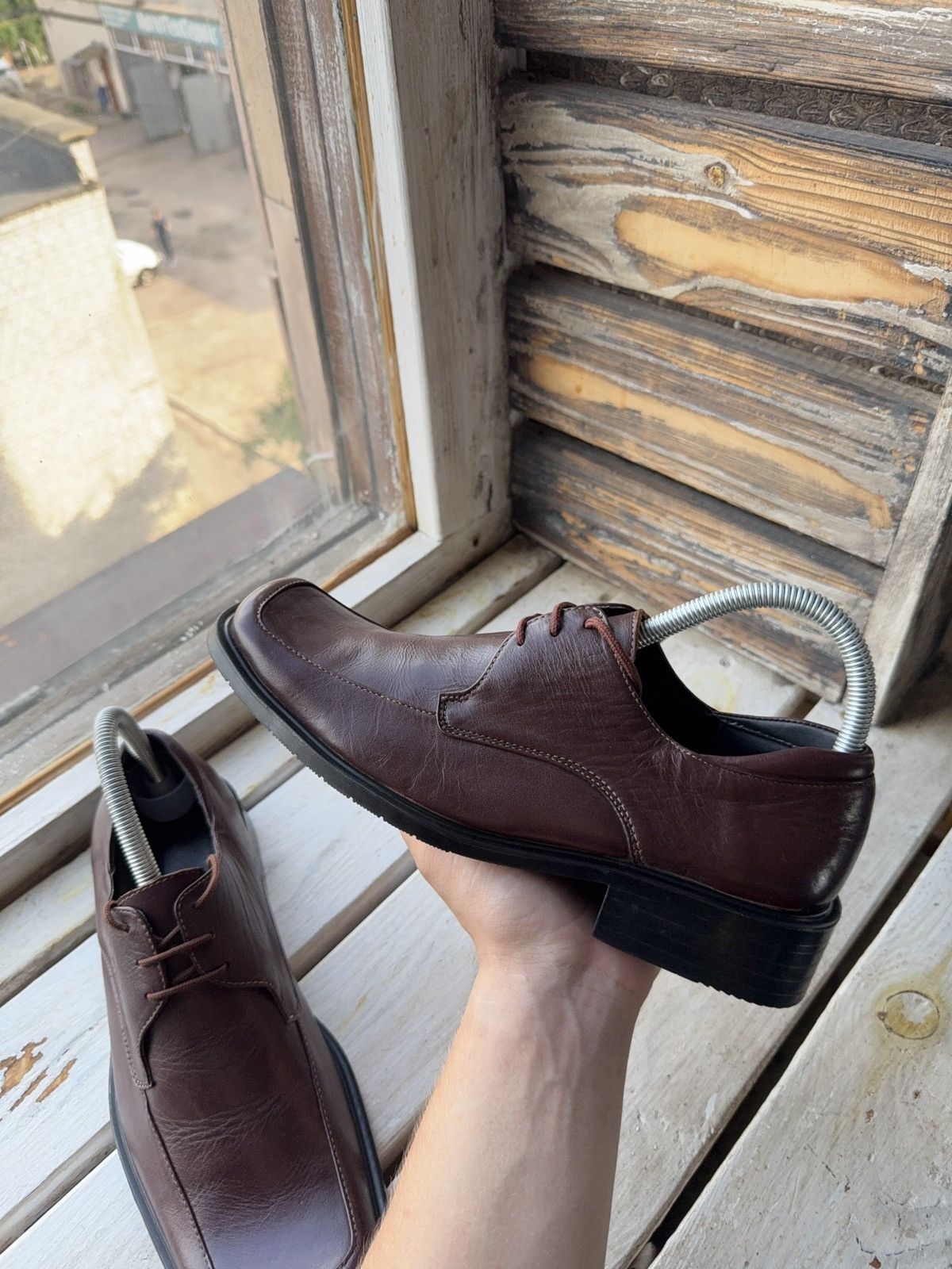 Other Concept by Domar Brown Square Toe Derby Shoes US8,5 EU41,5 Size US 8.5 / EU 41-42 - 9 Thumbnail