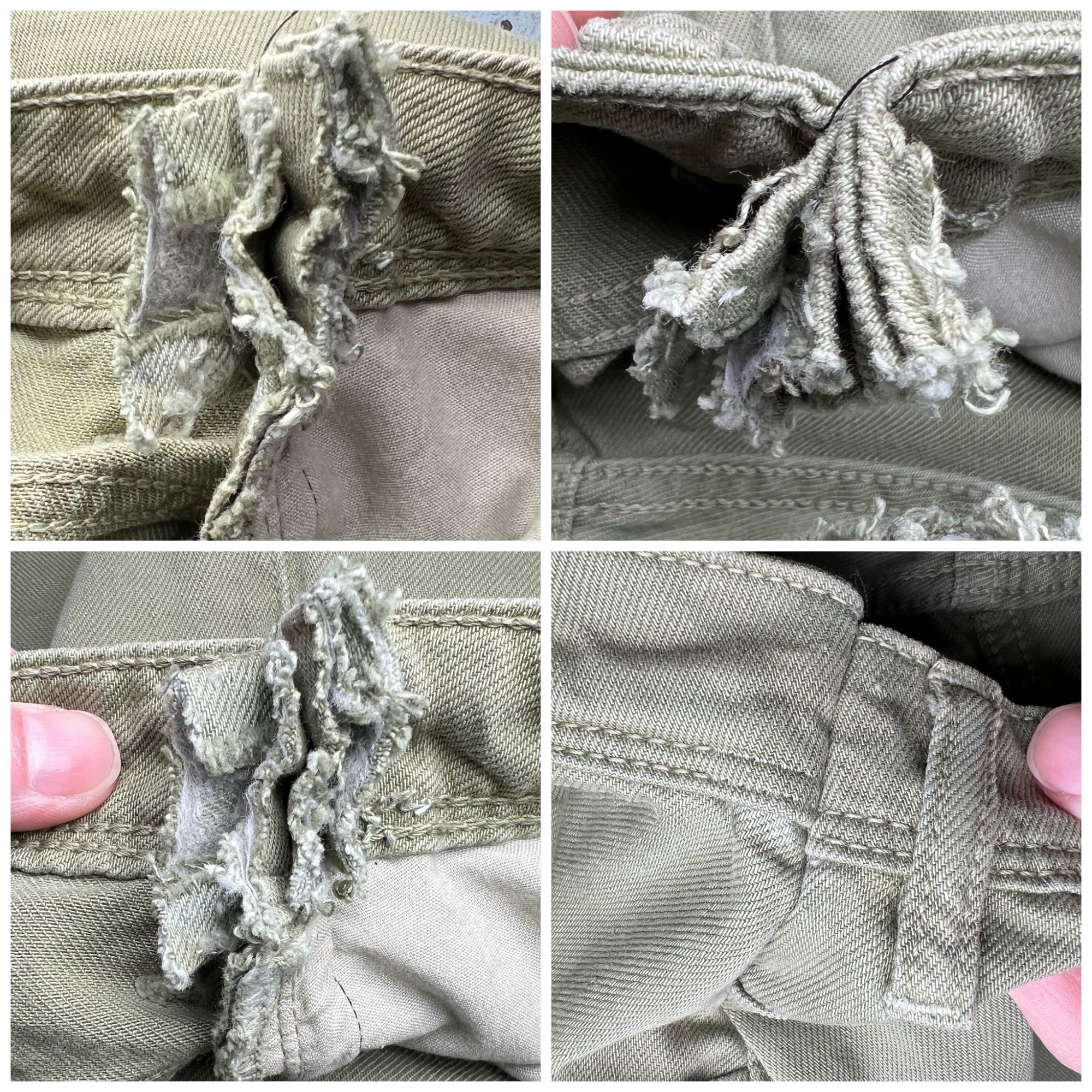 Zara Zara Wide-Leg Jeans Green Denim Cotton SEE MEASUREMENTS Size 26" / US 2 / IT 38 - 10 Thumbnail