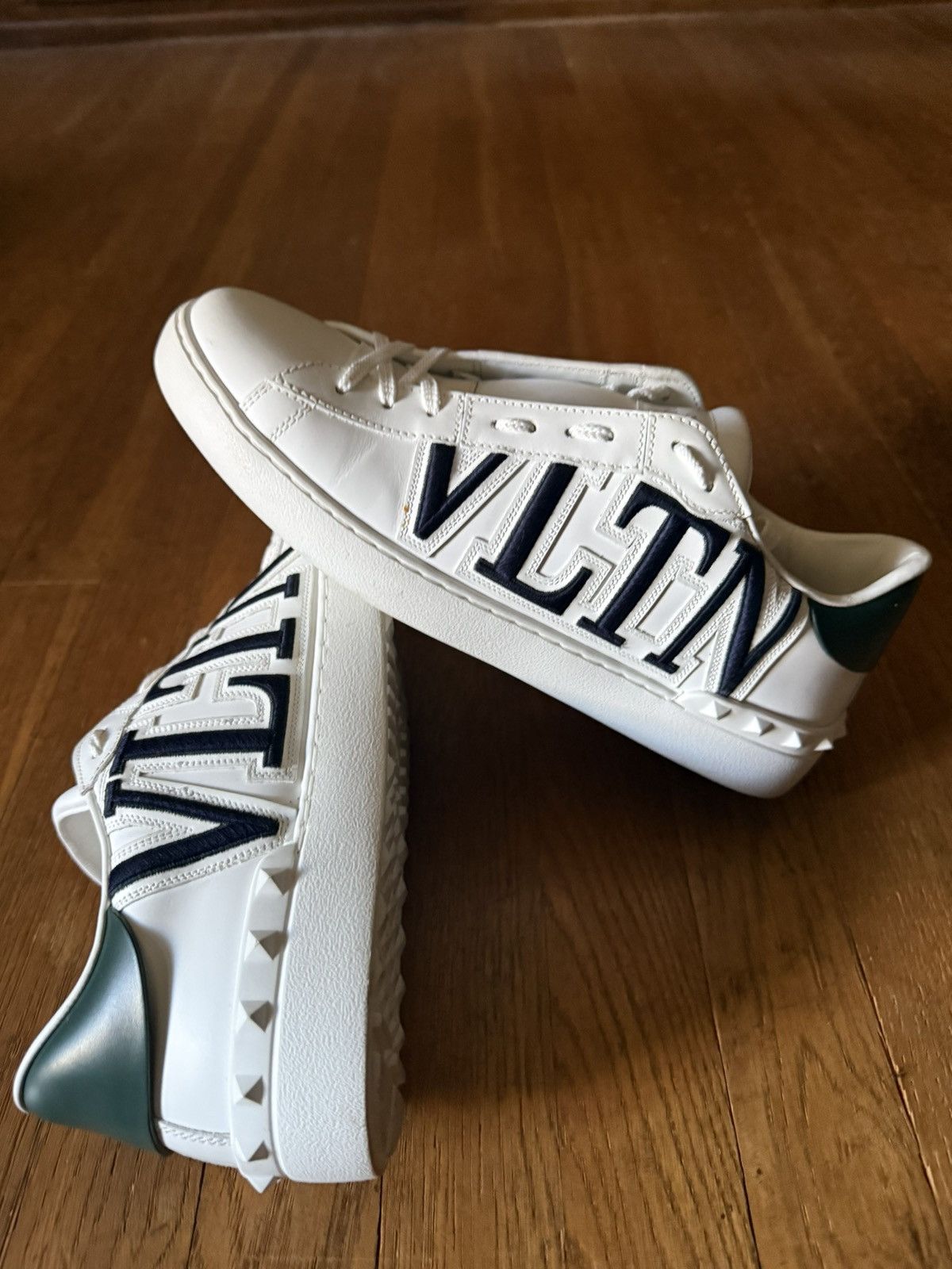Valentino Valentino Garavani Open leather sneakers Size US 10.5 / EU 43-44 - 2 Thumbnail