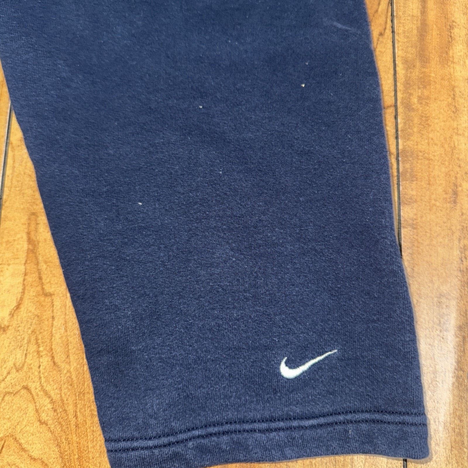 Nike × Vintage Nike Wide Leg Sweatpants Navy Blue XL 34x32 Silver Tag Size US 34 / EU 50 - 6 Thumbnail