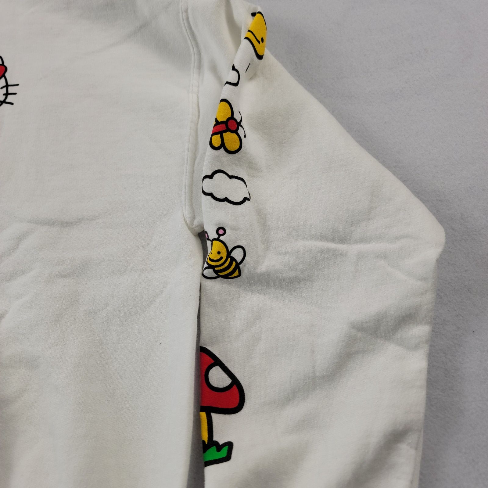SAYHELLO Hello Kitty Sanrio Unisex Hoodie White Sz L (576) Size L / US 10 / IT 46 - 3 Thumbnail