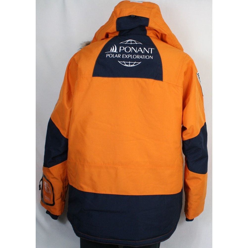 Vintage PONANT Polar Exploration Parka Coat Faux Fur Hood Expedition Size US L / EU 52-54 / 3 - 2 Thumbnail
