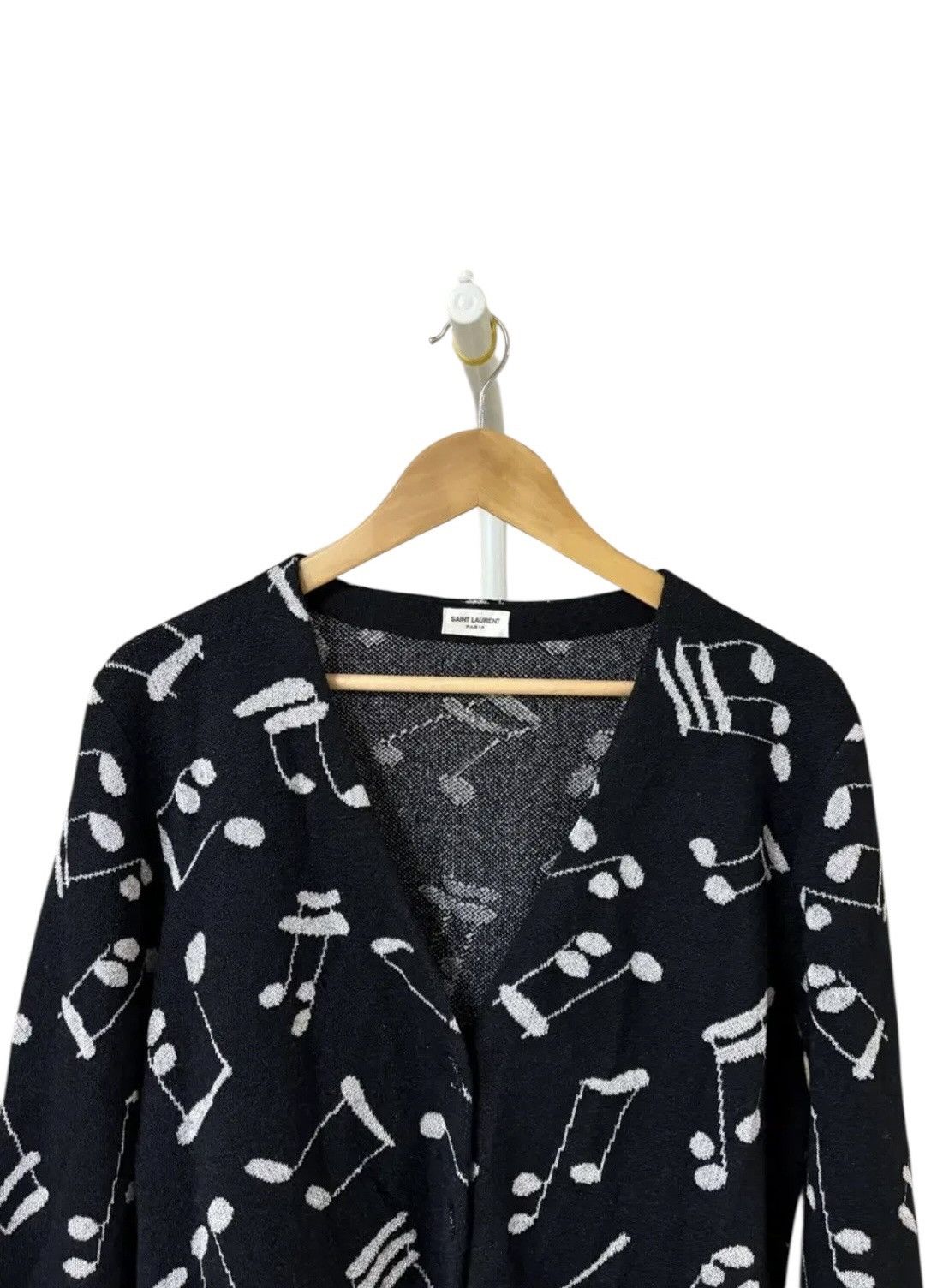 Saint Laurent Paris Saint Laurent Music Note Cardigan Size US M / EU 48-50 / 2 - 3 Thumbnail