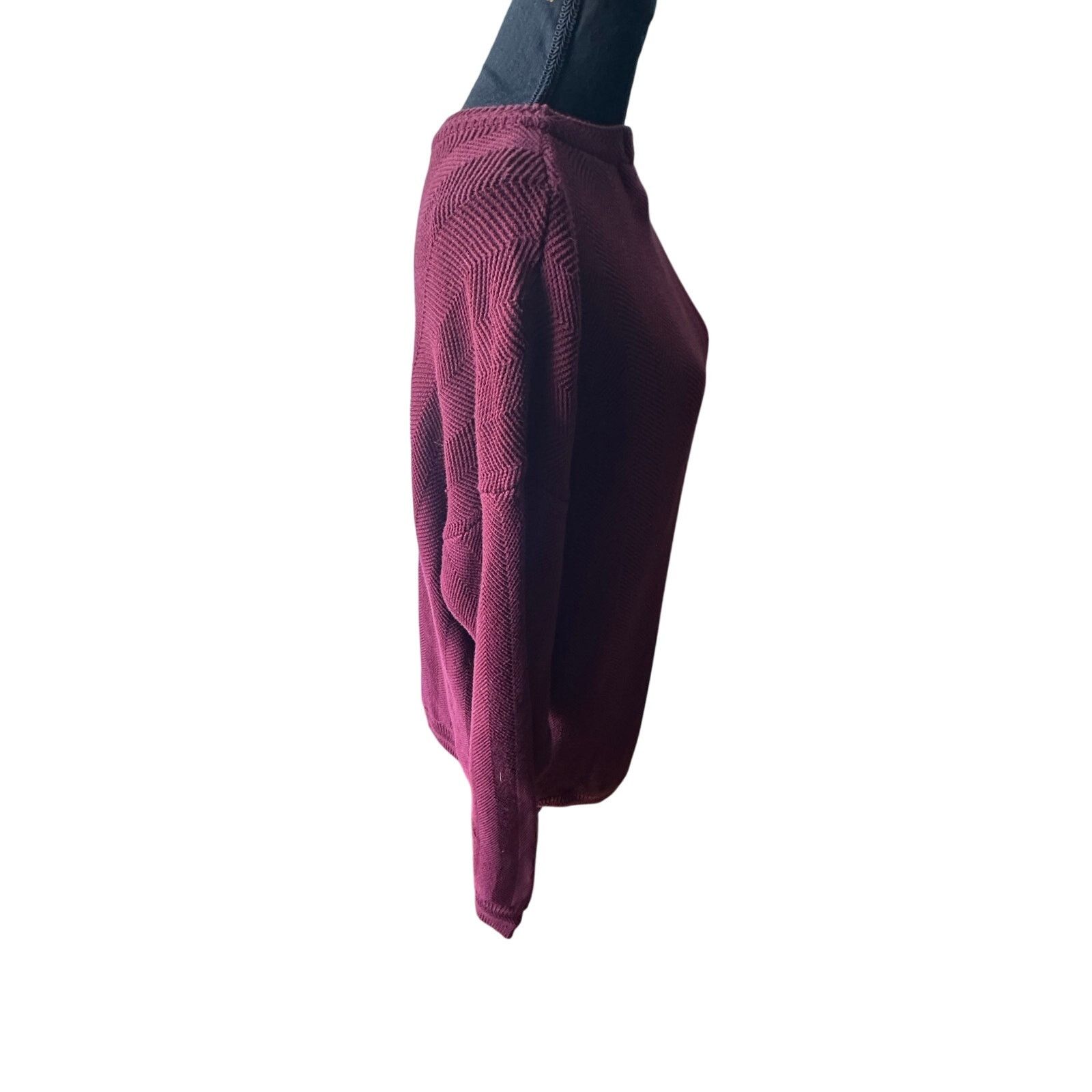 Chaps Ralph Lauren Chaps Ralph Lauren Maroon Crewneck Sweater Knit & Crest Logo Size US M / EU 48-50 / 2 - 6 Thumbnail