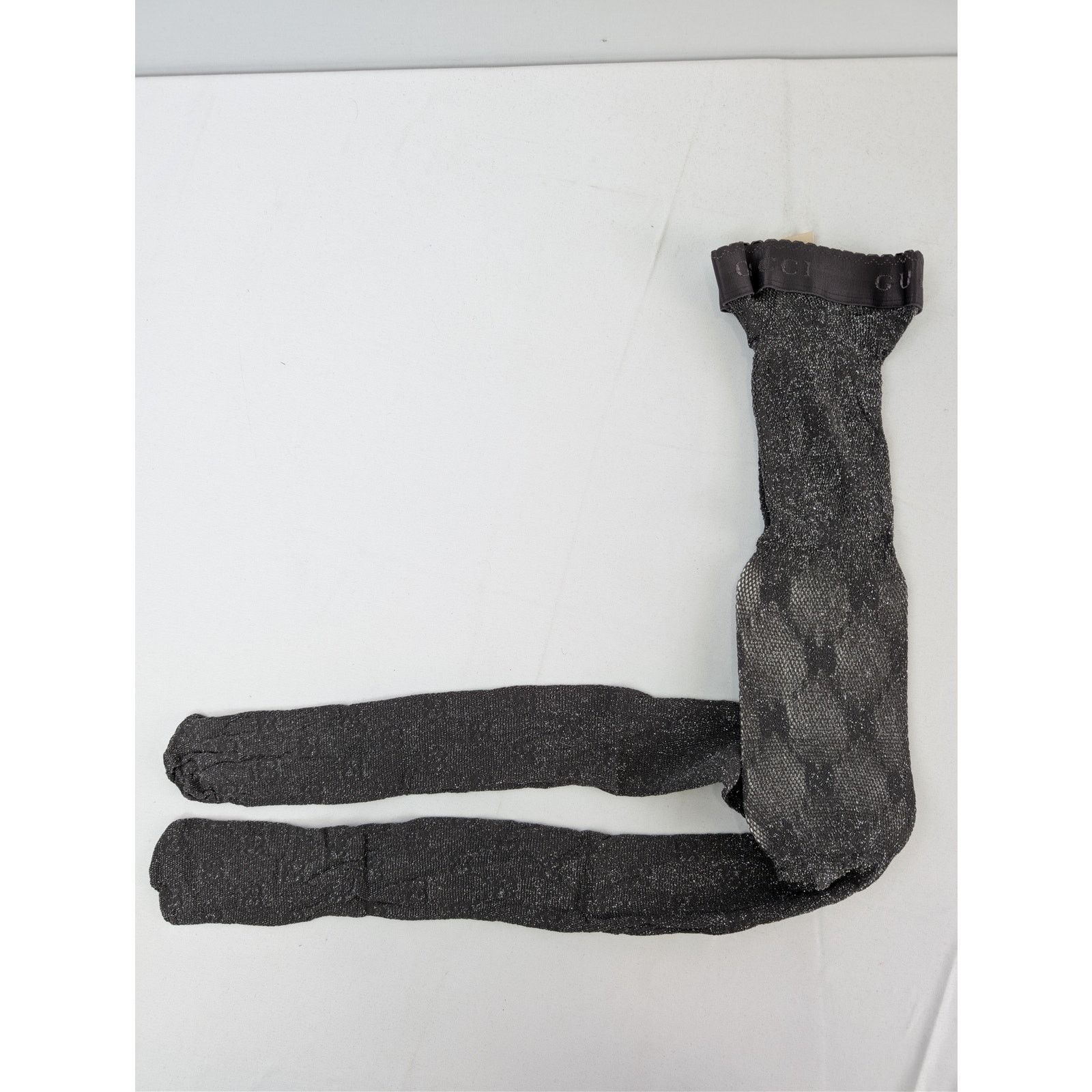 Gucci o1rshd1 Size: M / GG Knit Tights in Gray Size ONE SIZE - 2 Thumbnail