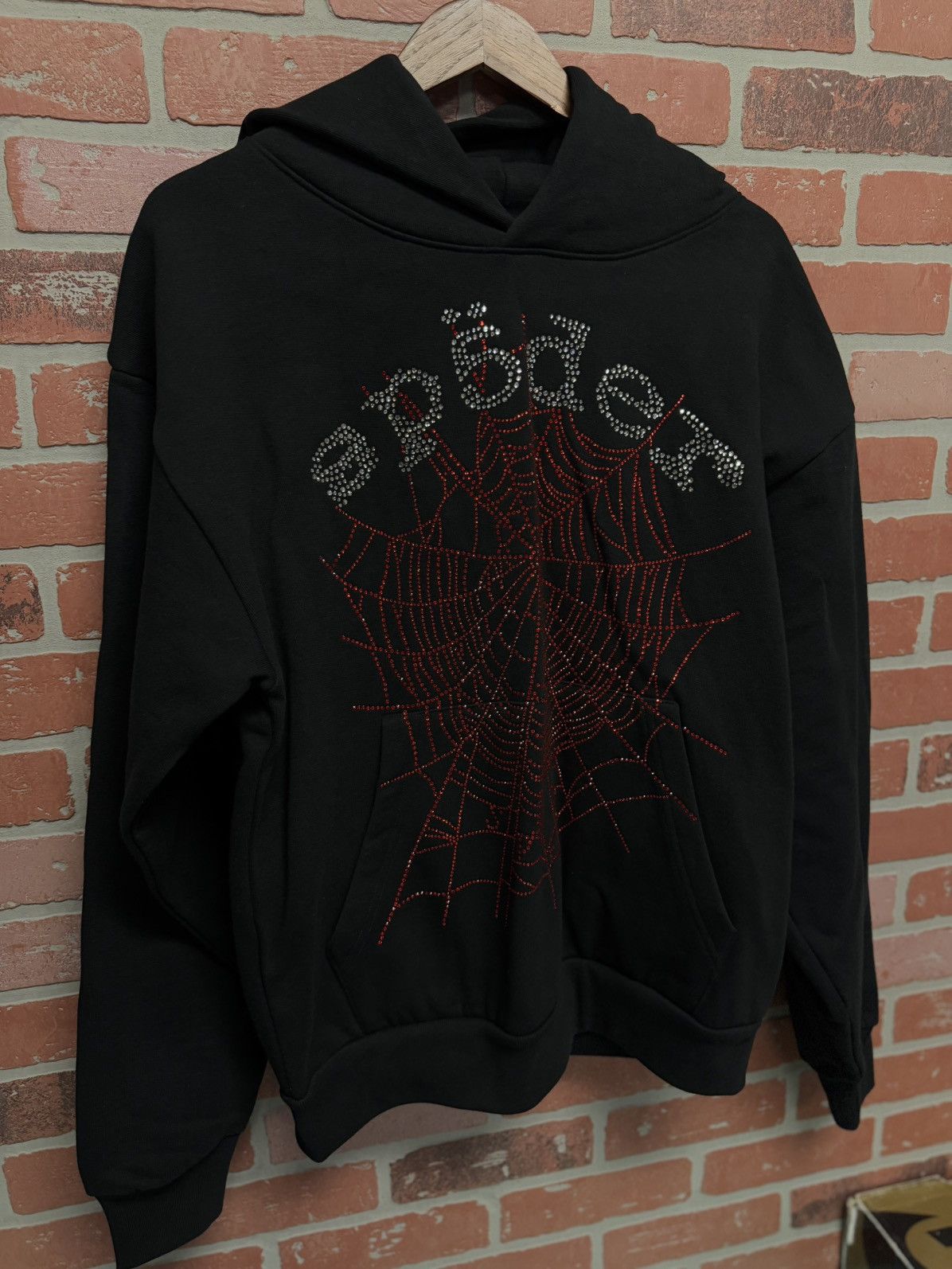 Sp5der Sp5der Worldwide Rhinestone Hoodie Size Medium (NEW) Size US M / EU 48-50 / 2 - 2 Thumbnail