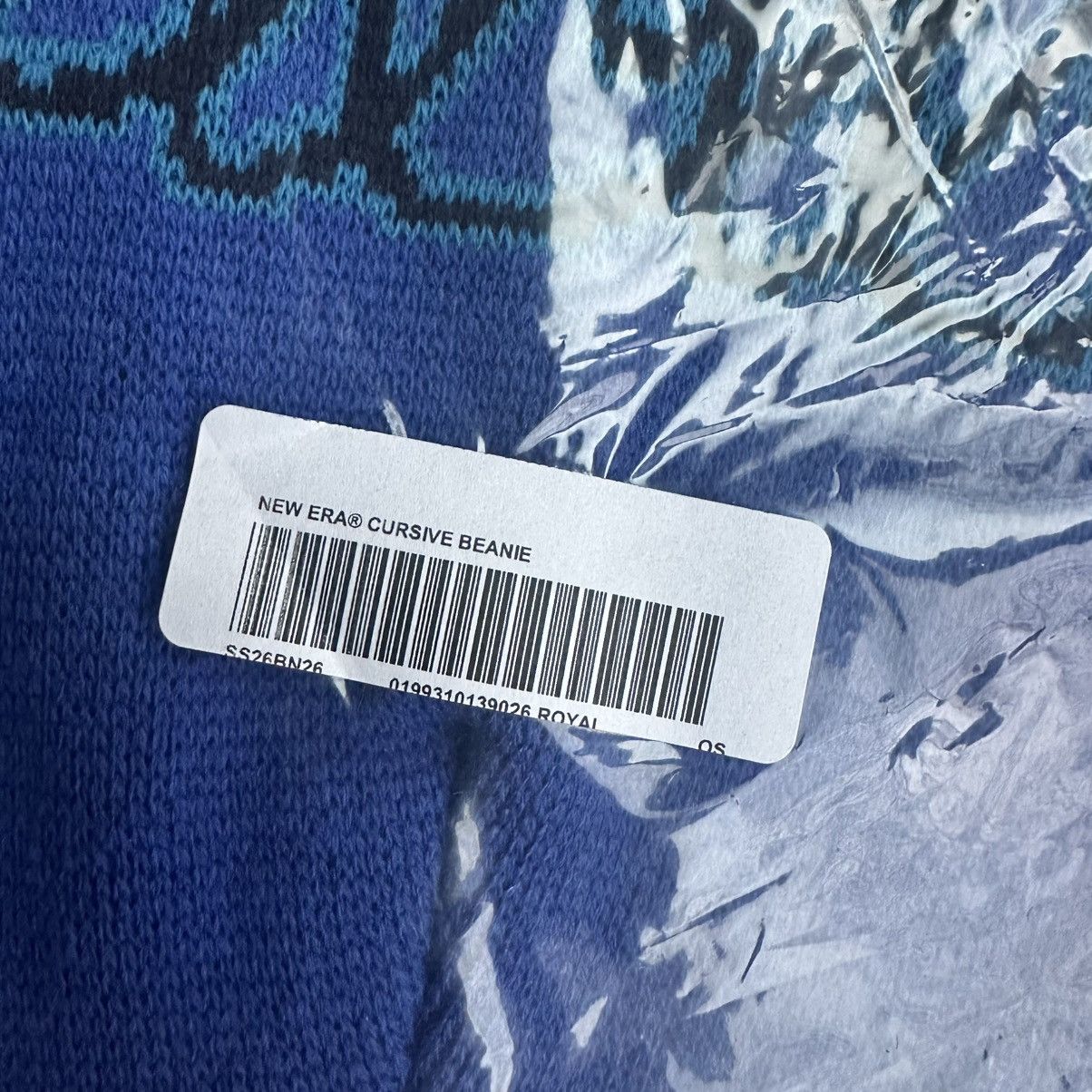 New Era × Supreme Supreme New Era Cursive Beanie Royal Size ONE SIZE - 2 Thumbnail