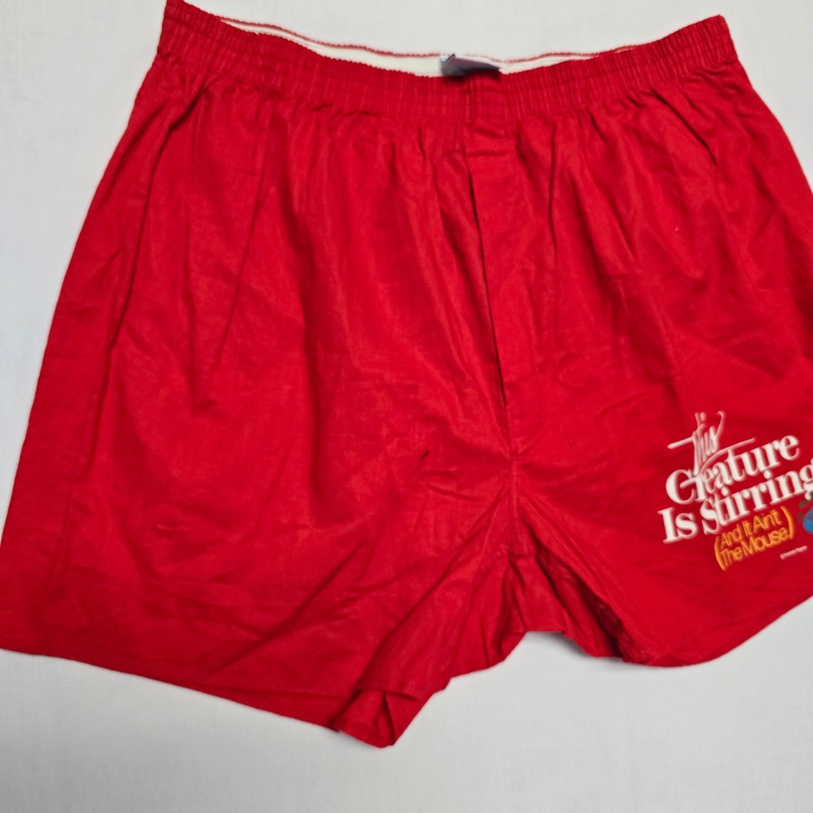 Vintage Vintage Funny Boxers Peacock Red XL Christmas Mens Underwear Size US 42 / EU 58 - 3 Thumbnail
