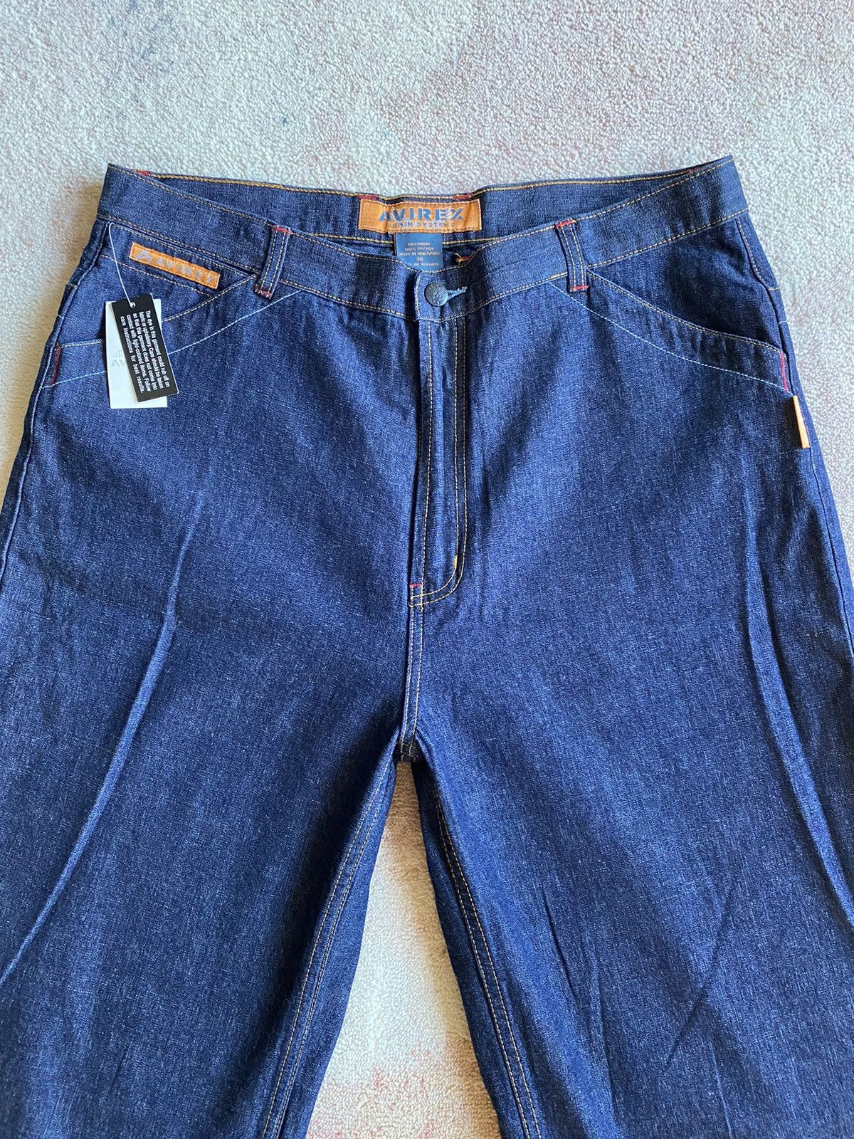 JNCO × Southpole × Vintage Crazy Deadstock Y2K Avirex Embroidered Baggy Jeans Size US 36 / EU 52 - 2 Thumbnail