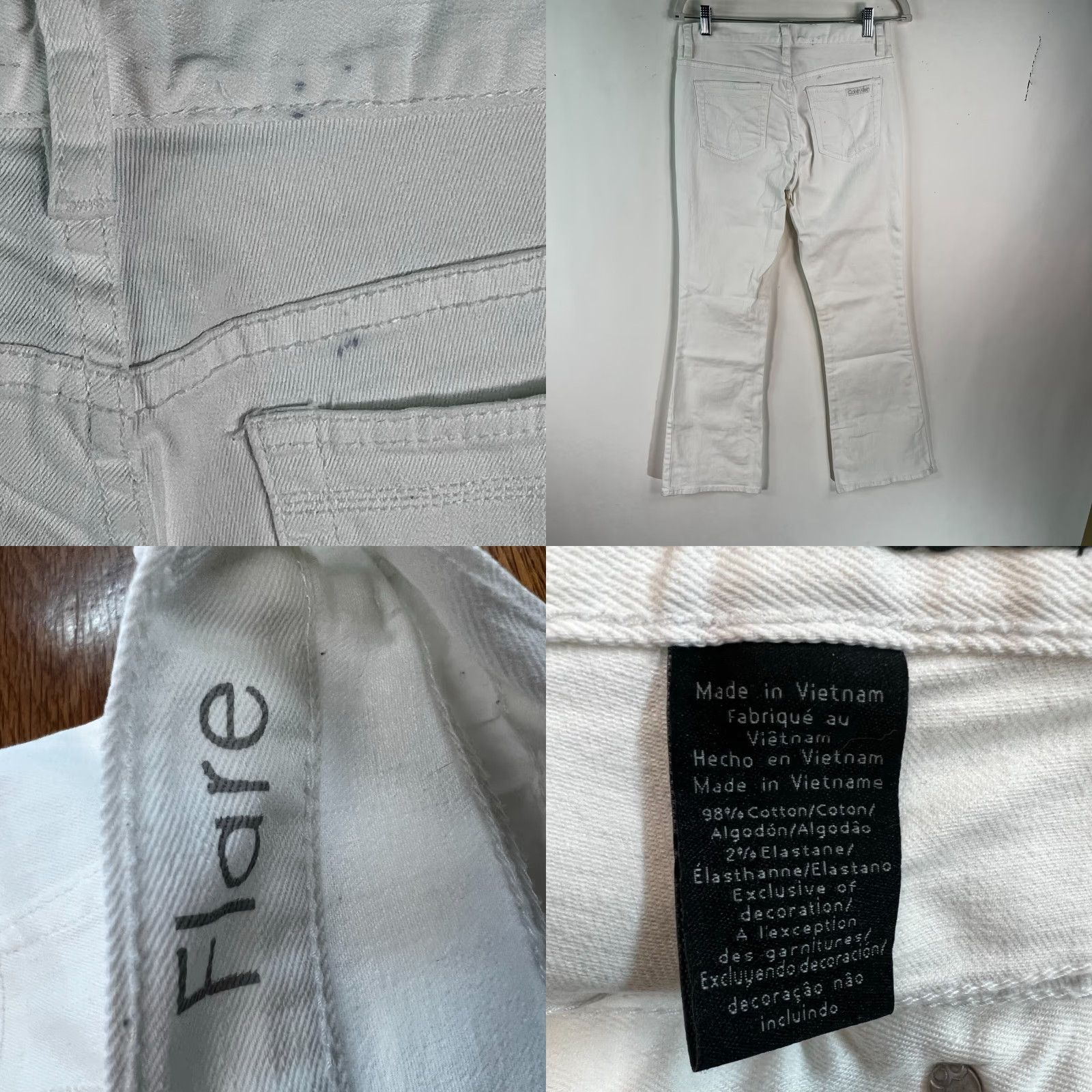 Calvin Klein Calvin Klein Women's Straight Fit Jeans Size 27 Regular Cotton Spandex Blue Casual 2010s Size 27" / US 4 / IT 40 - 8 Thumbnail