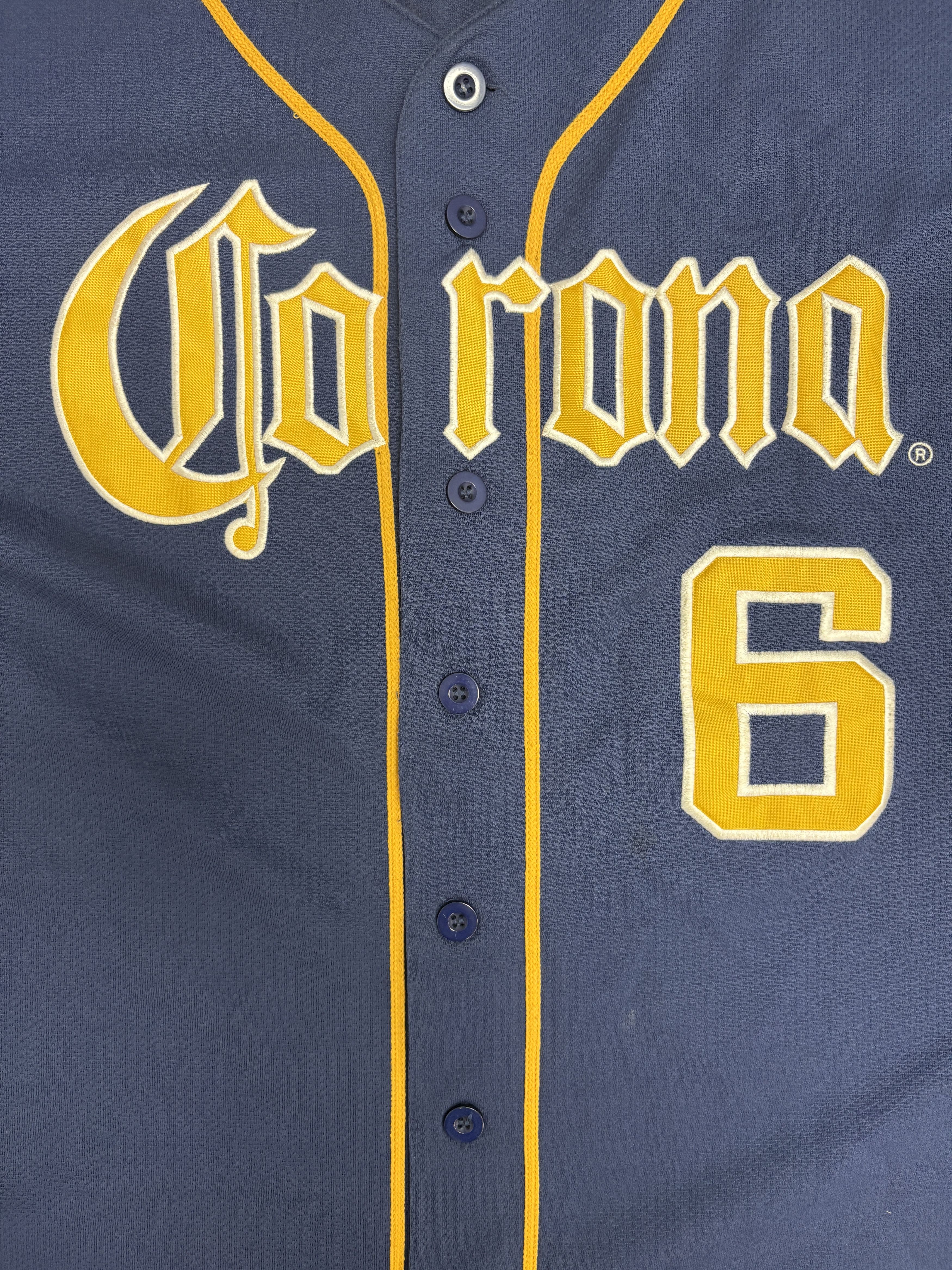 Vintage Corona Beer Stitched Vintage Baseball Jersey Size US XL / EU 56 / 4 - 2 Thumbnail