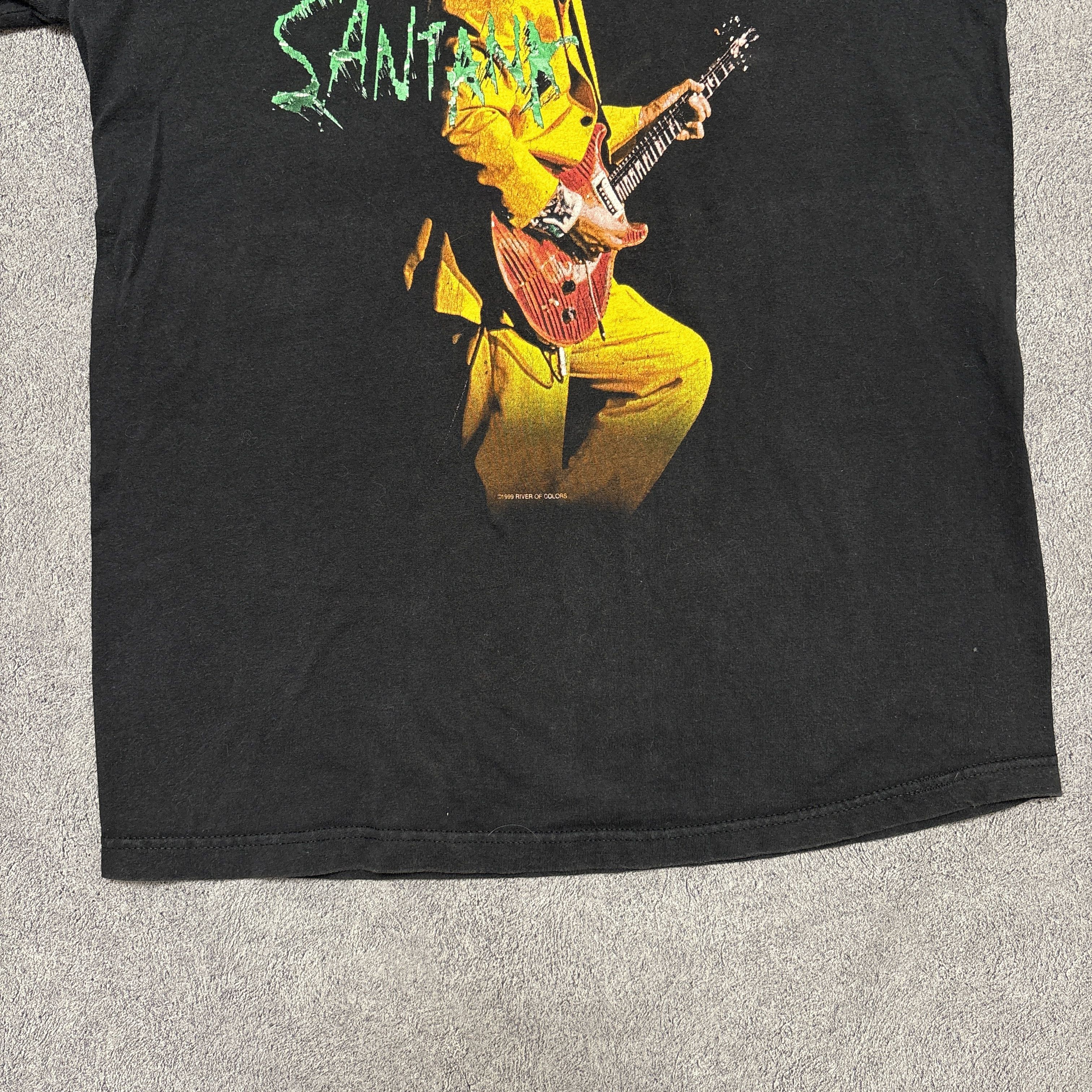 Band Tees Vintage Carlos Santana Shirt 90s Tour Concert Rock Band Tee Size US L / EU 52-54 / 3 - 11 Thumbnail