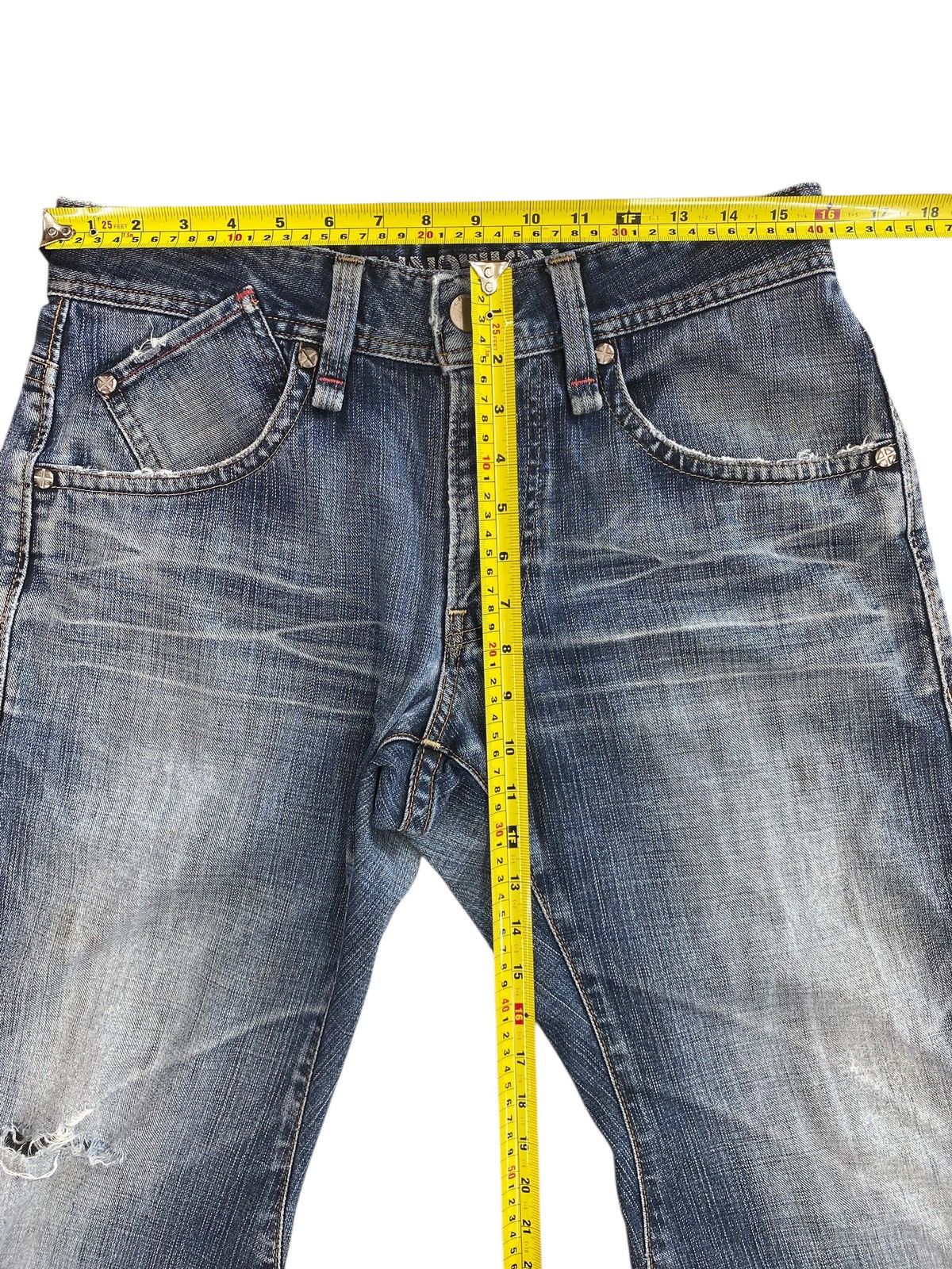 Edwin Edwin E-Function Faded Wash Style Twisted Leg Jeans Size US 32 / EU 48 - 7 Thumbnail