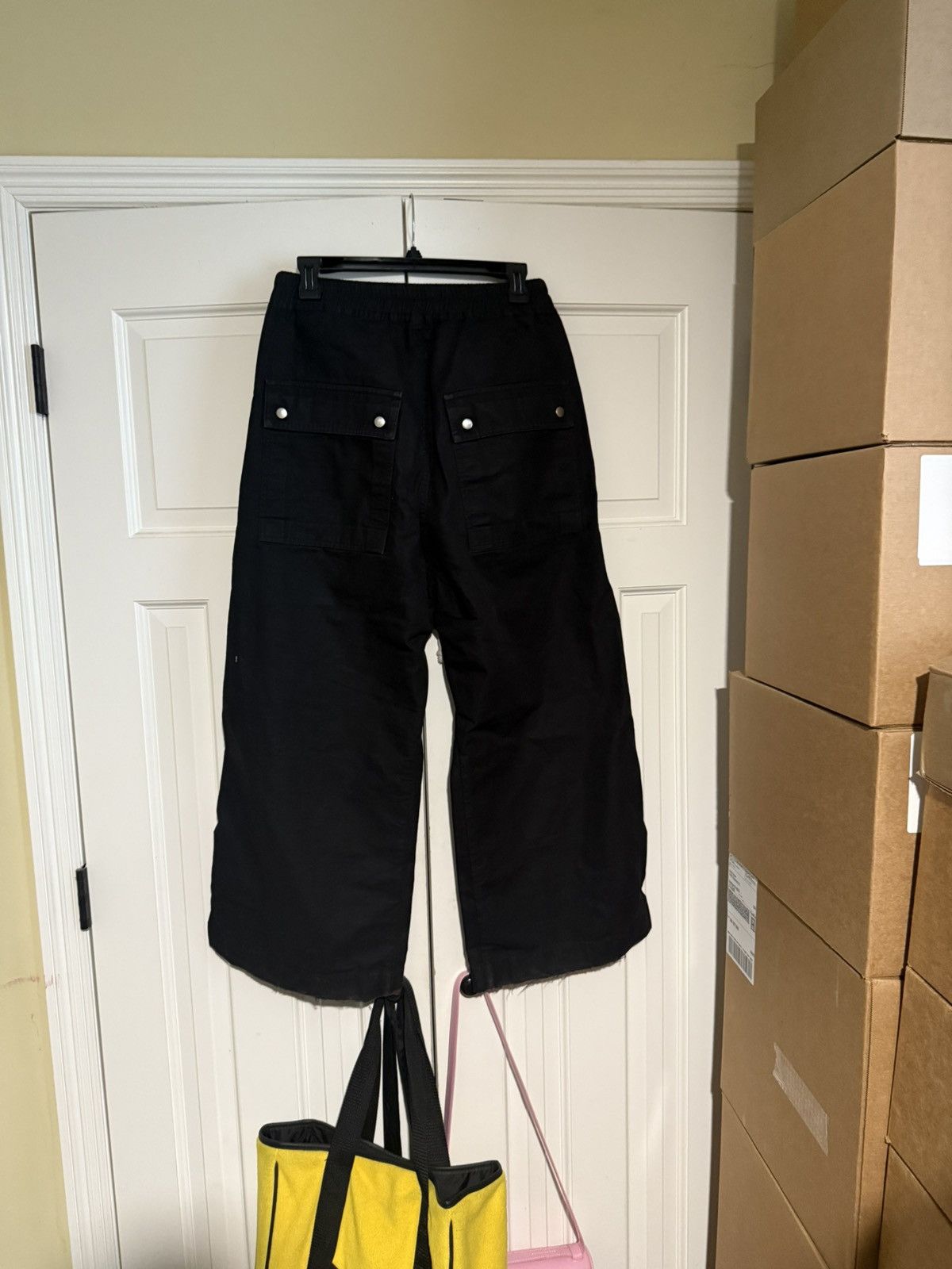 Rick Owens Drkshdw Rick Owens DRKSHDW Black Geth Bela Pants Size US 31 - 2 Thumbnail