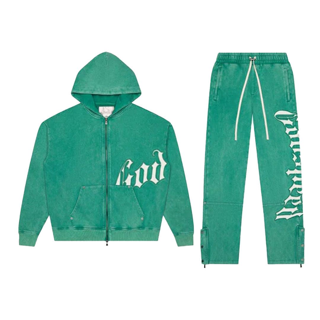 Godspeed OG Logo Sweatsuit Hoodie & Sweatpants Set Emerald Green Size US M / EU 48-50 / 2 - 1 Thumbnail