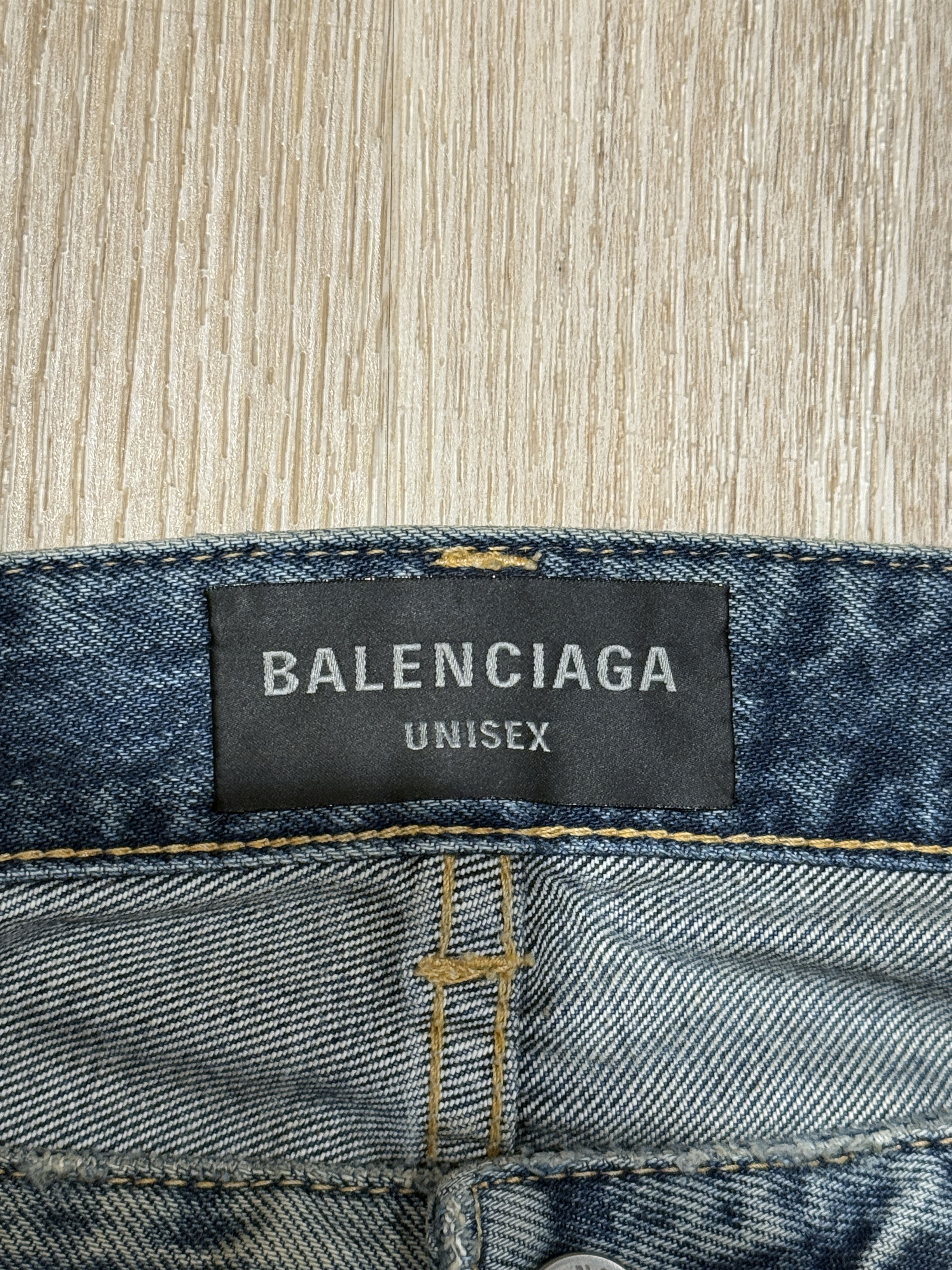Balenciaga Balenciaga SS23 “Mud Show” Oil Spill Straight Cut Denim Size US 32 / EU 48 - 12 Thumbnail