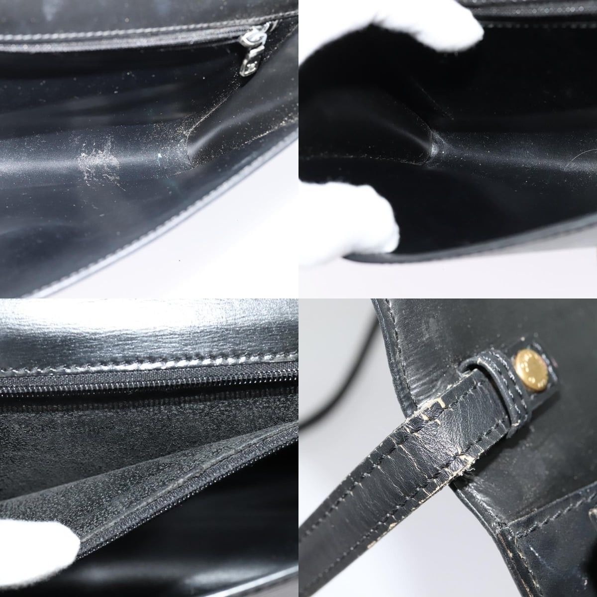 Louis Vuitton LOUIS VUITTON Epi Pochette Arche Shoulder Bag Black Noir Size ONE SIZE - 12 Thumbnail