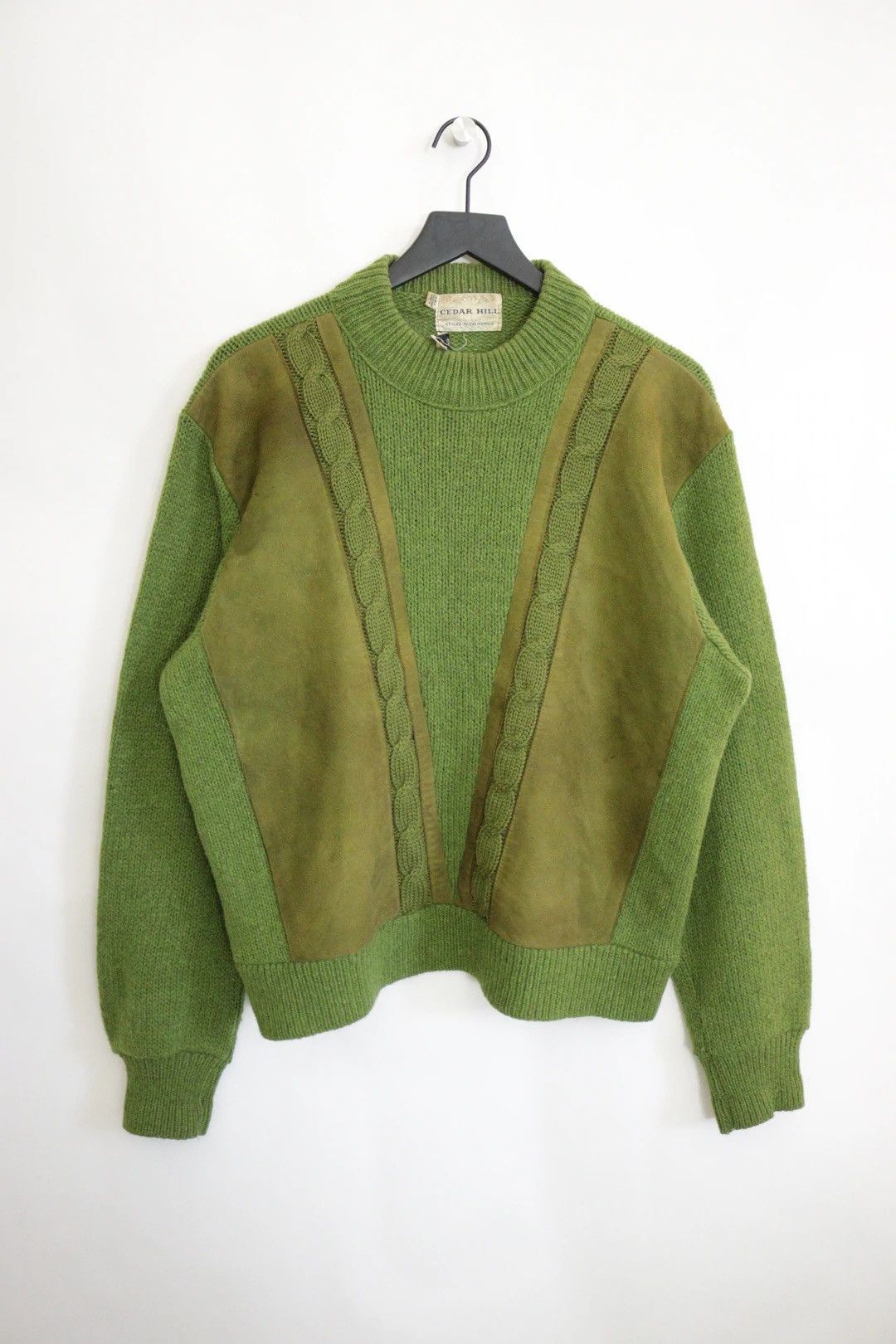 Vintage Vintage green wool sweater Size US L / EU 52-54 / 3 - 1 Preview