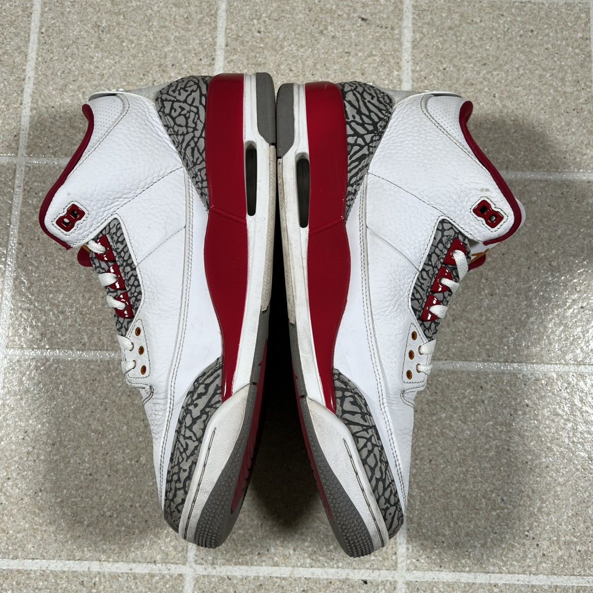 Jordan Brand Air Jordan 3 Retro Cardinal Red Size 12 Basketball Nike Size US 13 / EU 46 - 8 Thumbnail