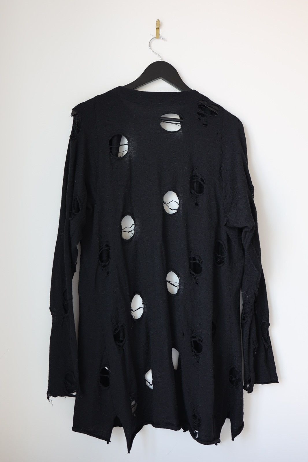 Y’s Distressed Cotton Cardigan