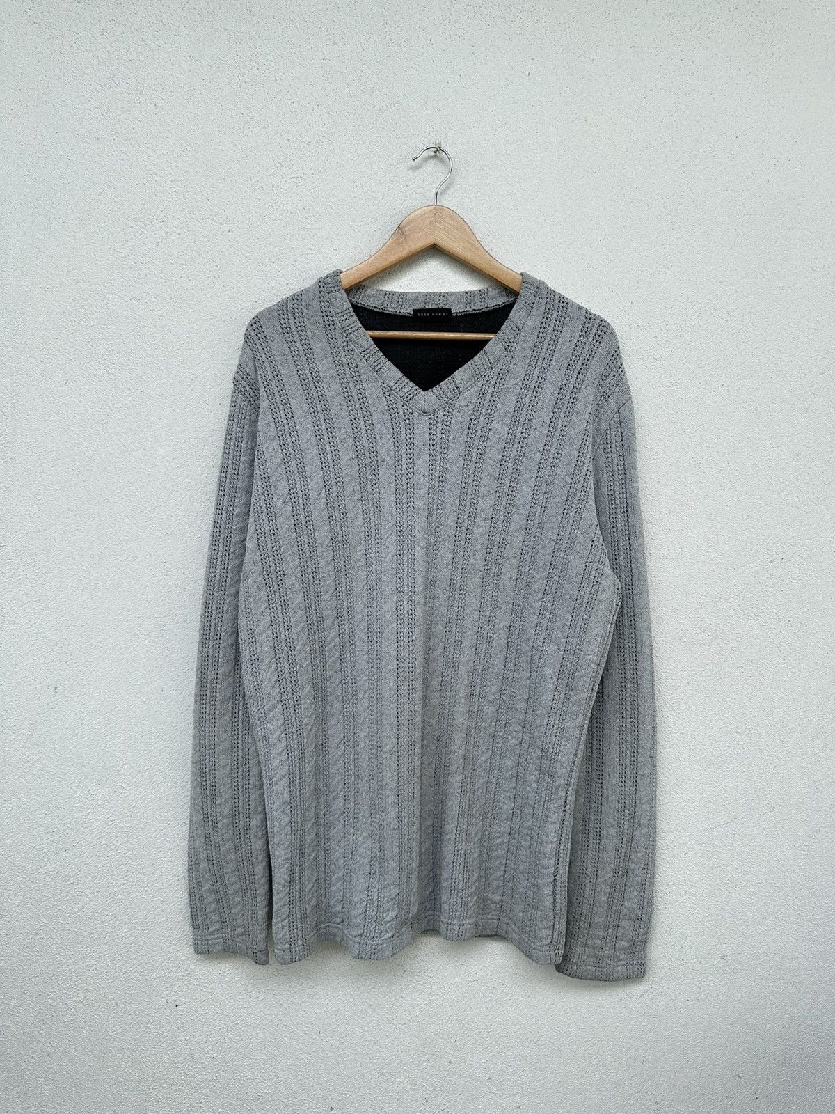 Issey Miyake × Japanese Brand × Tete Homme Tete Homme Knitwear Size US L / EU 52-54 / 3 - 1 Thumbnail