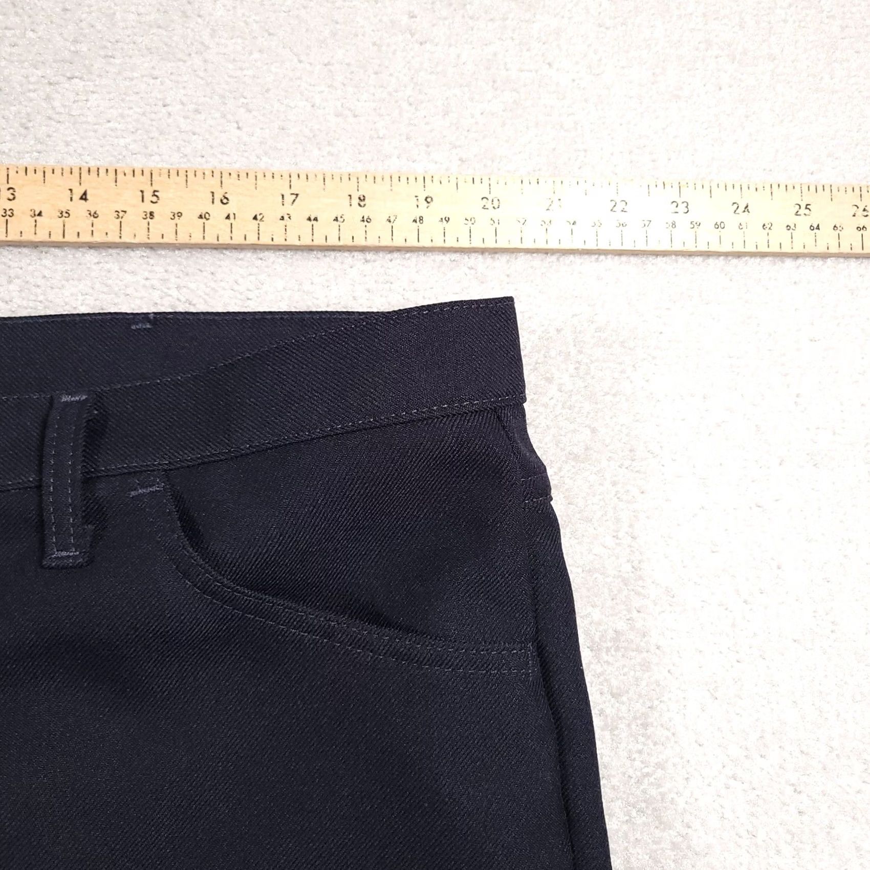 Wrangler VINTAGE Wrangler Pants Polyester Dress Slacks Mens 42X32 Navy Blue Straight Leg Shirt Jeans Pants Dress Pants Mens 42X32 Navy Blue Straight Leg Size US 41 - 6 Thumbnail