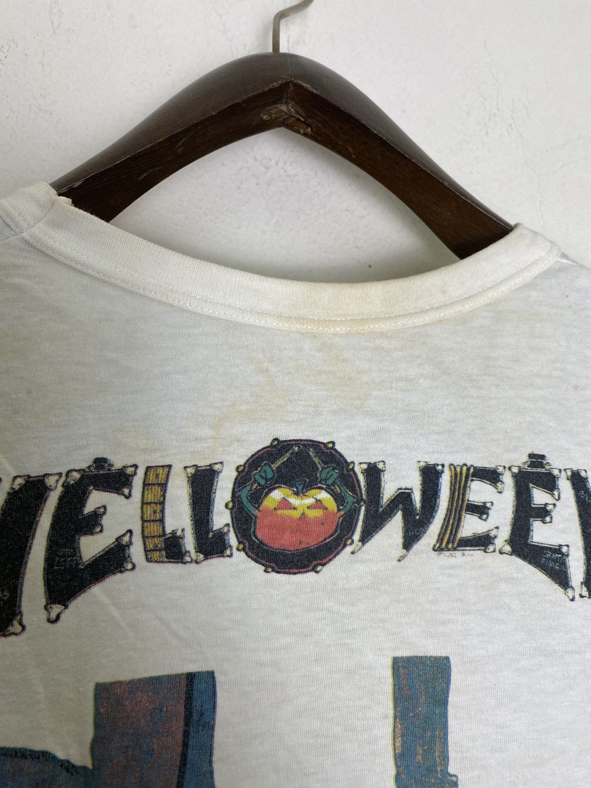 Band Tees × Vintage VINTAGE HELLOWEEN BAND LIVE IN JAPAN TOUR 89/90 TSHIRT Size US S / EU 44-46 / 1 - 5 Thumbnail
