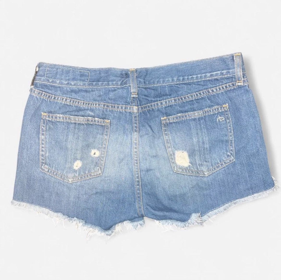 Rag & Bone rag & bone The Cut-Off Jean Shorts in Freeport Distressed 27 Size 27" / US 4 / IT 40 - 2 Thumbnail