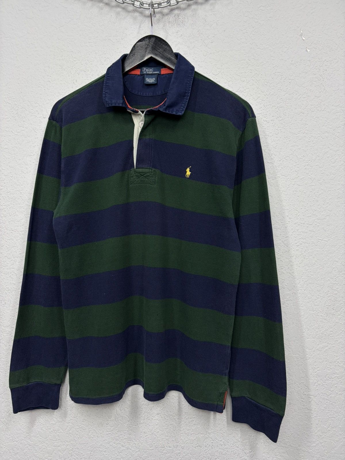 Polo Ralph Lauren Vintage Polo Ralph Lauren Rugby Polo Long Sleeve RRL Drake Size US S / EU 44-46 / 1 - 3 Thumbnail