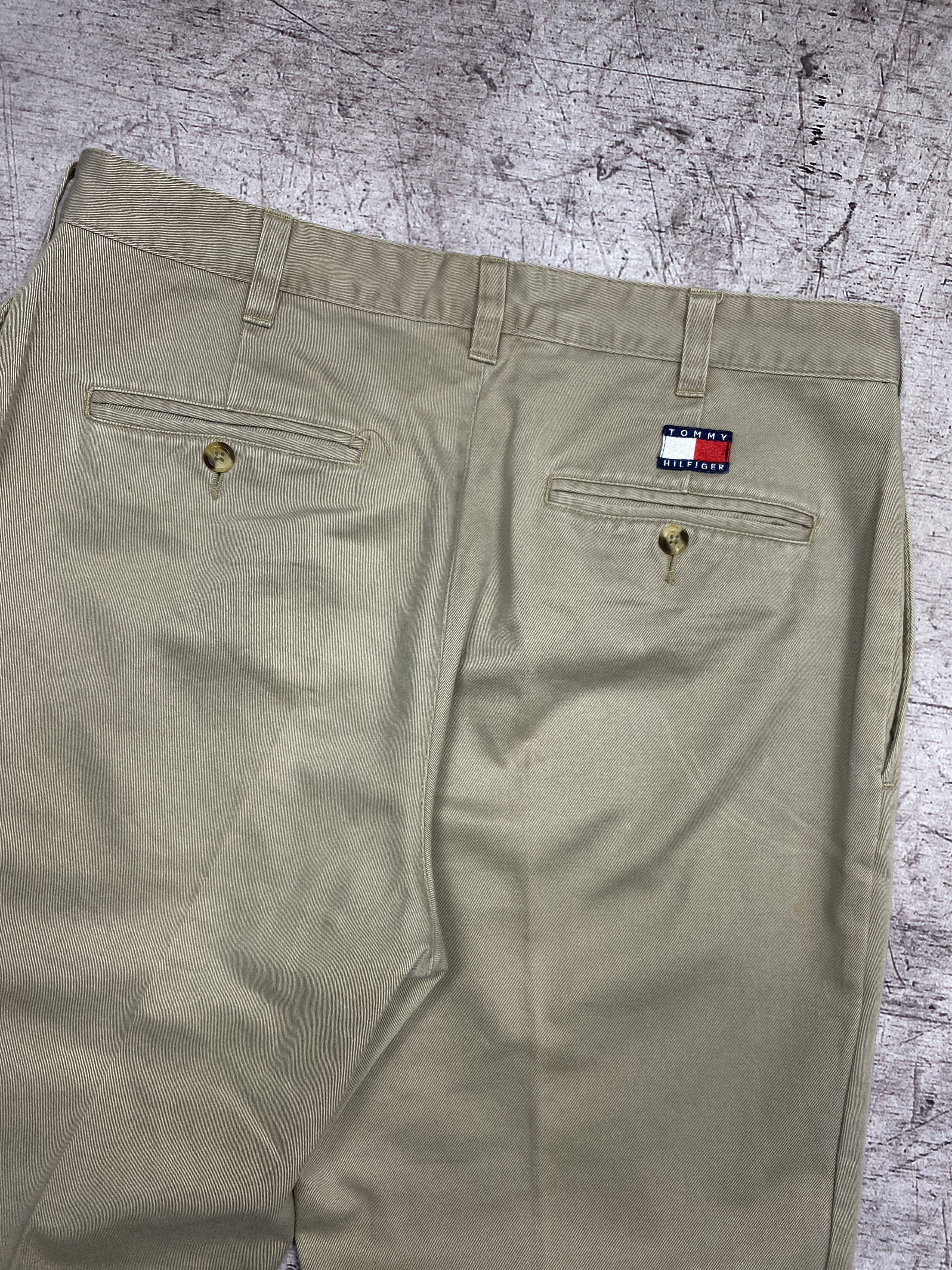 Tommy Hilfiger × Vintage Tommy Hilfiger 90s Vintage Mens Classic Chino Pants Size US 34 / EU 50 - 2 Thumbnail