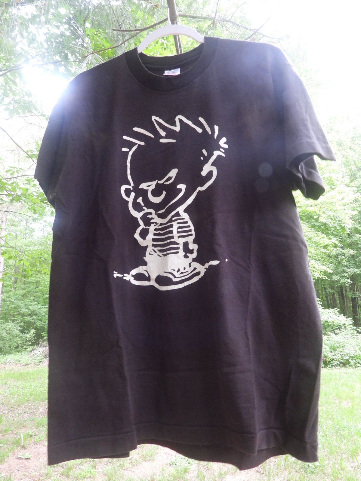Fruit Of The Loom 1988 Calvin and Hobbes Vintage Grail! Size US L / EU 52-54 / 3 - 1 Thumbnail
