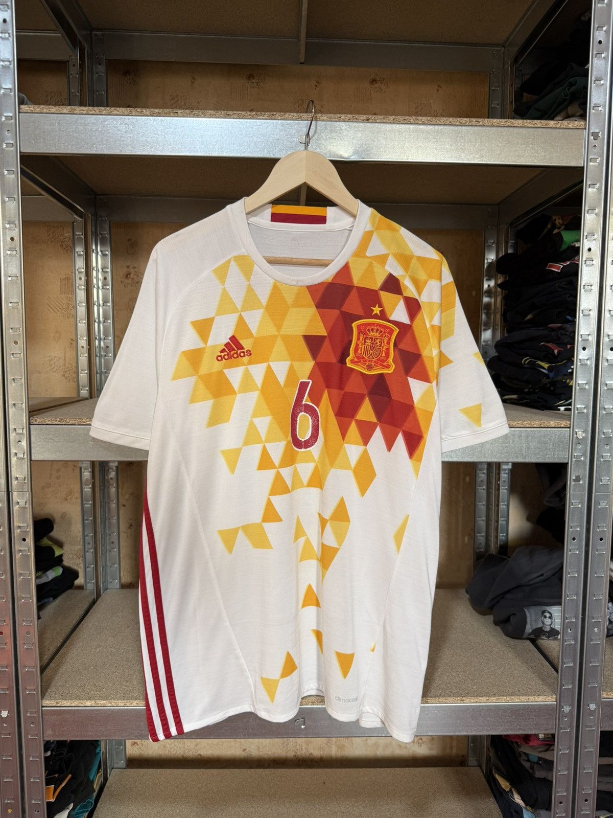 Adidas × Vintage Vintage Adidas Spain 2016 2017 A. Iniesta Away Soccer Jersey Size US S / EU 44-46 / 1 - 1 Thumbnail
