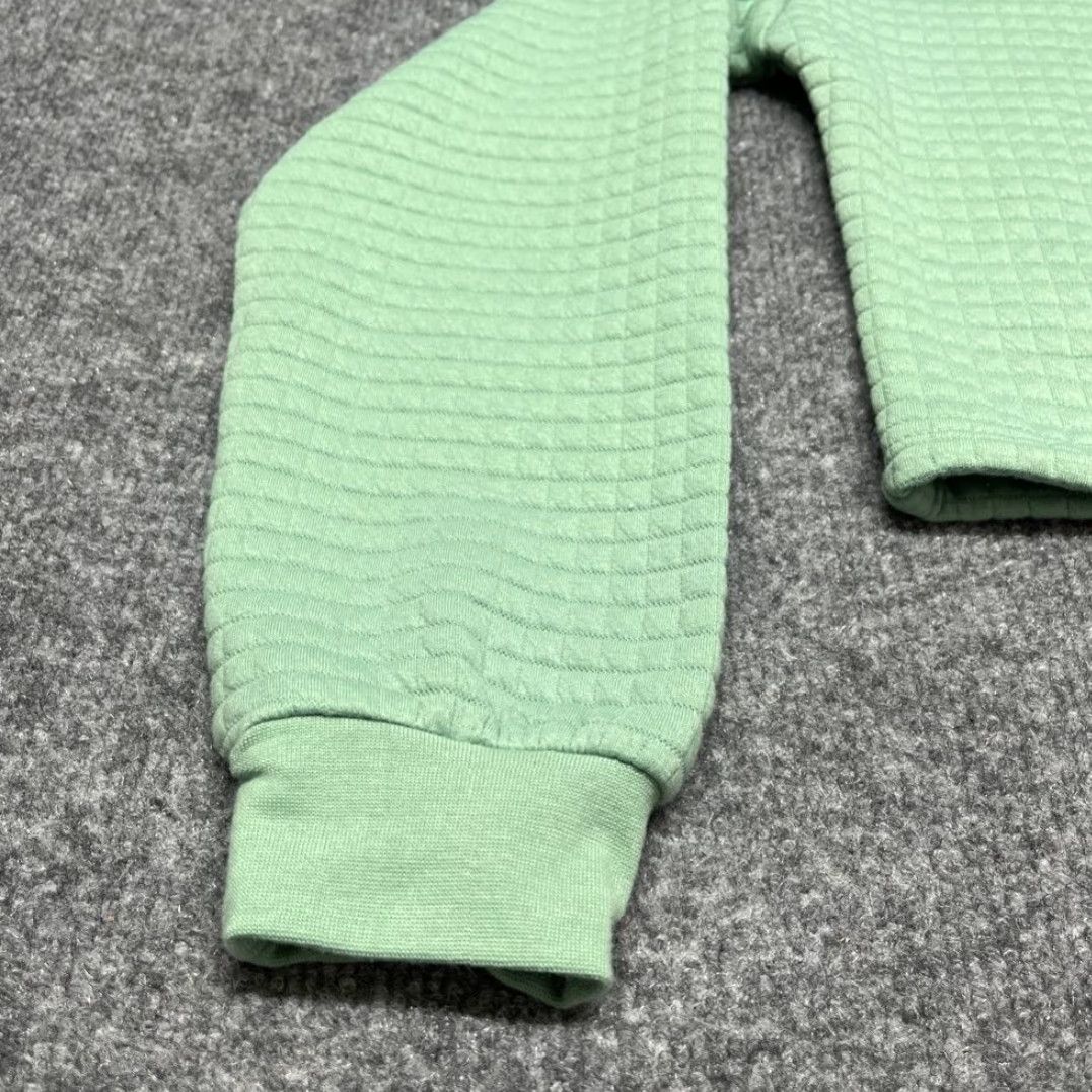 Vintage Rue21 Cropped Sweatshirt Womens M Green Long Sleeve Quilted Bungee Toggle New Size M / US 6-8 / IT 42-44 - 6 Thumbnail