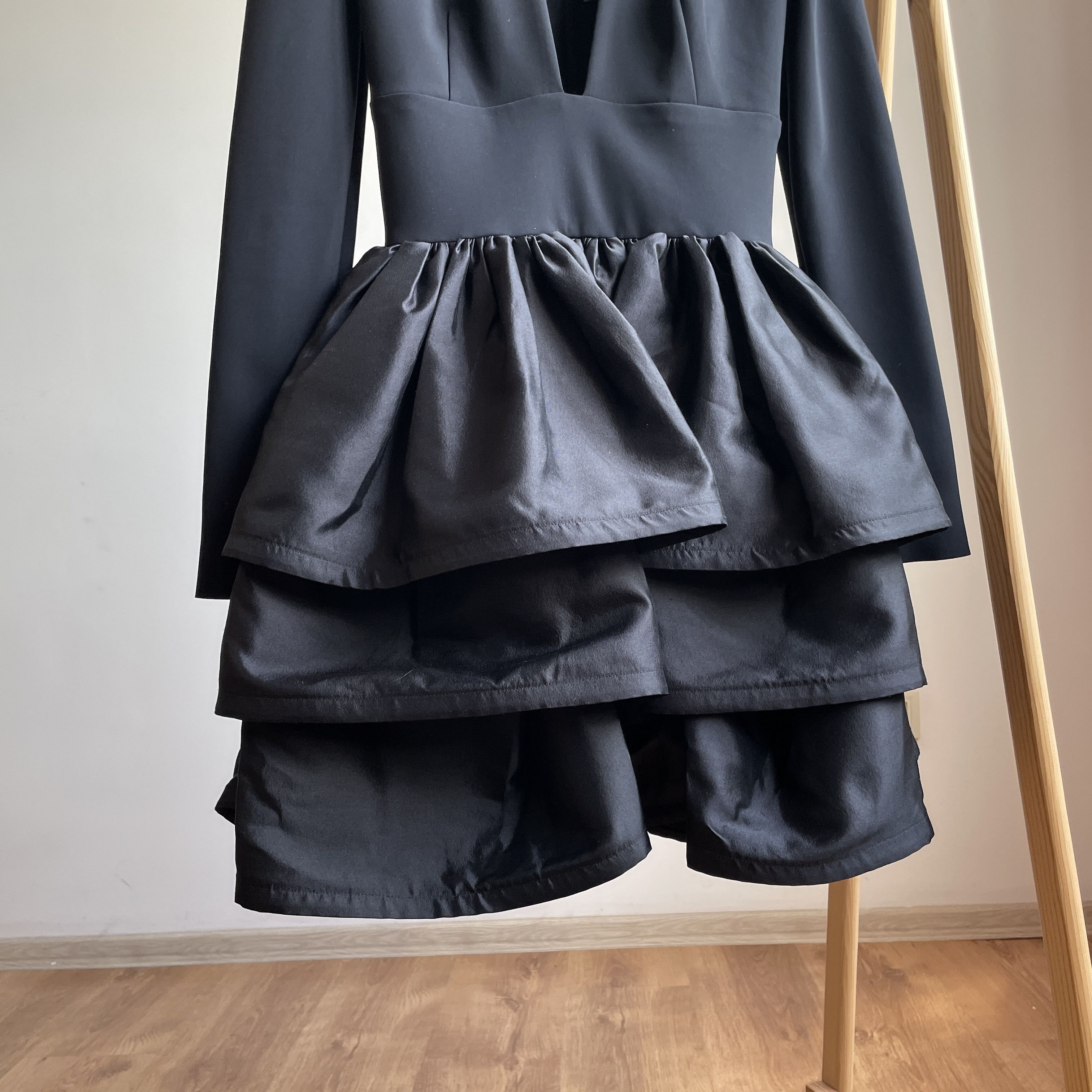 Designer Greta Constantine Trixie Fluffy Midi Dress Size S Size S / US 4 / IT 40 - 6 Thumbnail
