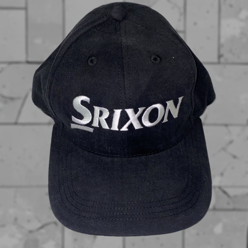 Vintage Srixon USA Made Black/White Adjustable Hat for Men Size ONE SIZE - 1 Thumbnail